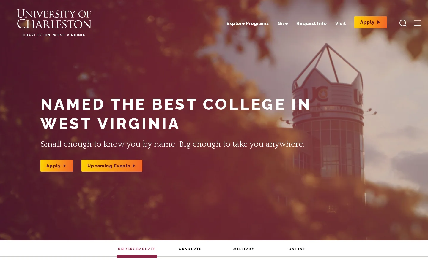 Home - University of Charleston Homepage screenshot