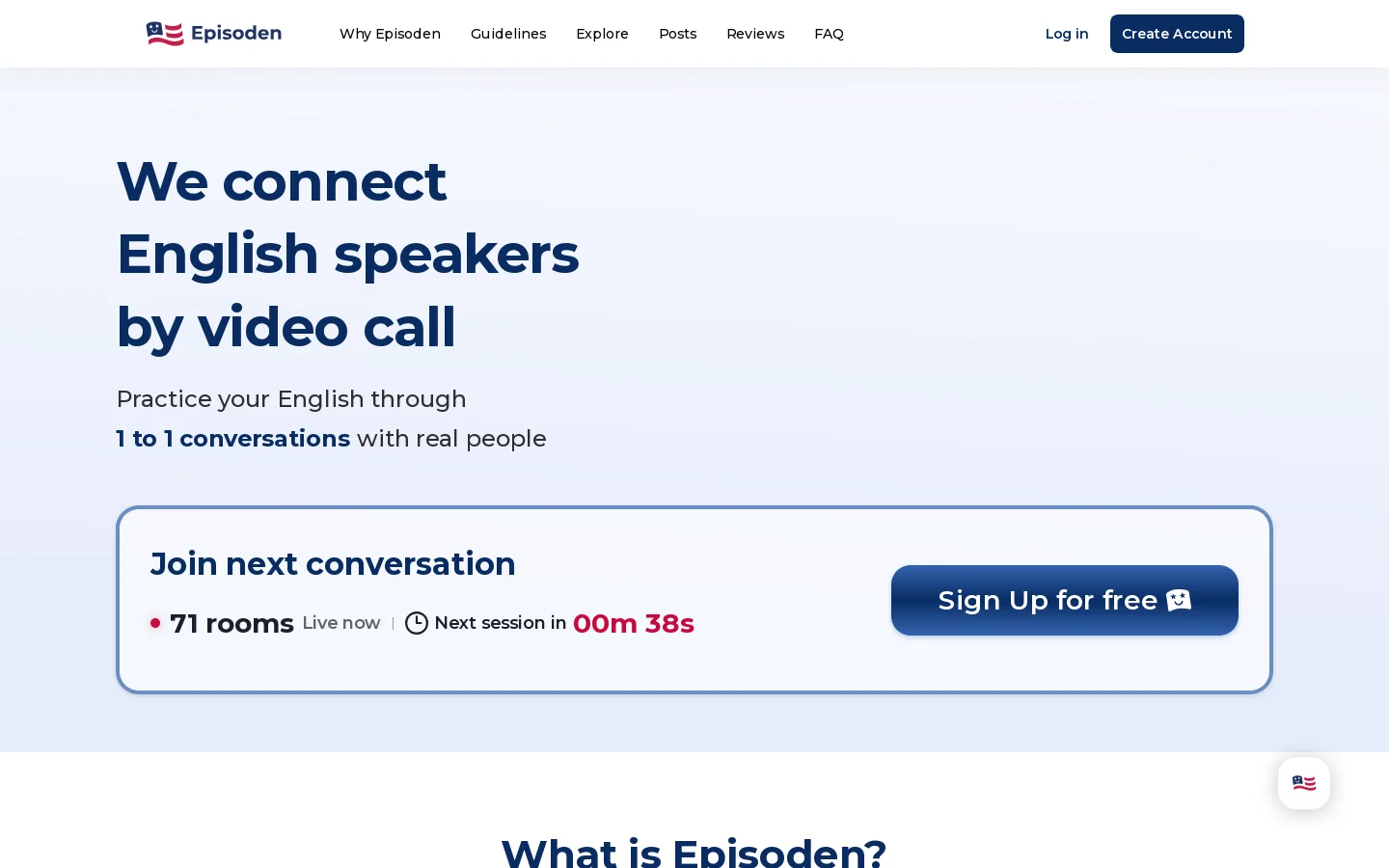 Episoden Homepage screenshot
