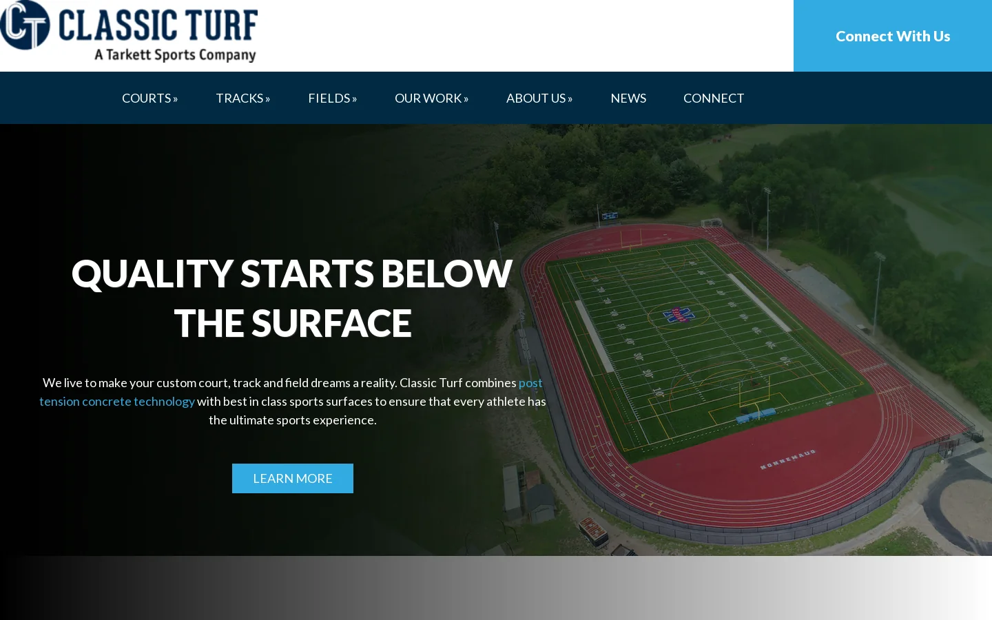 Classic Turf Company Homepage screenshot