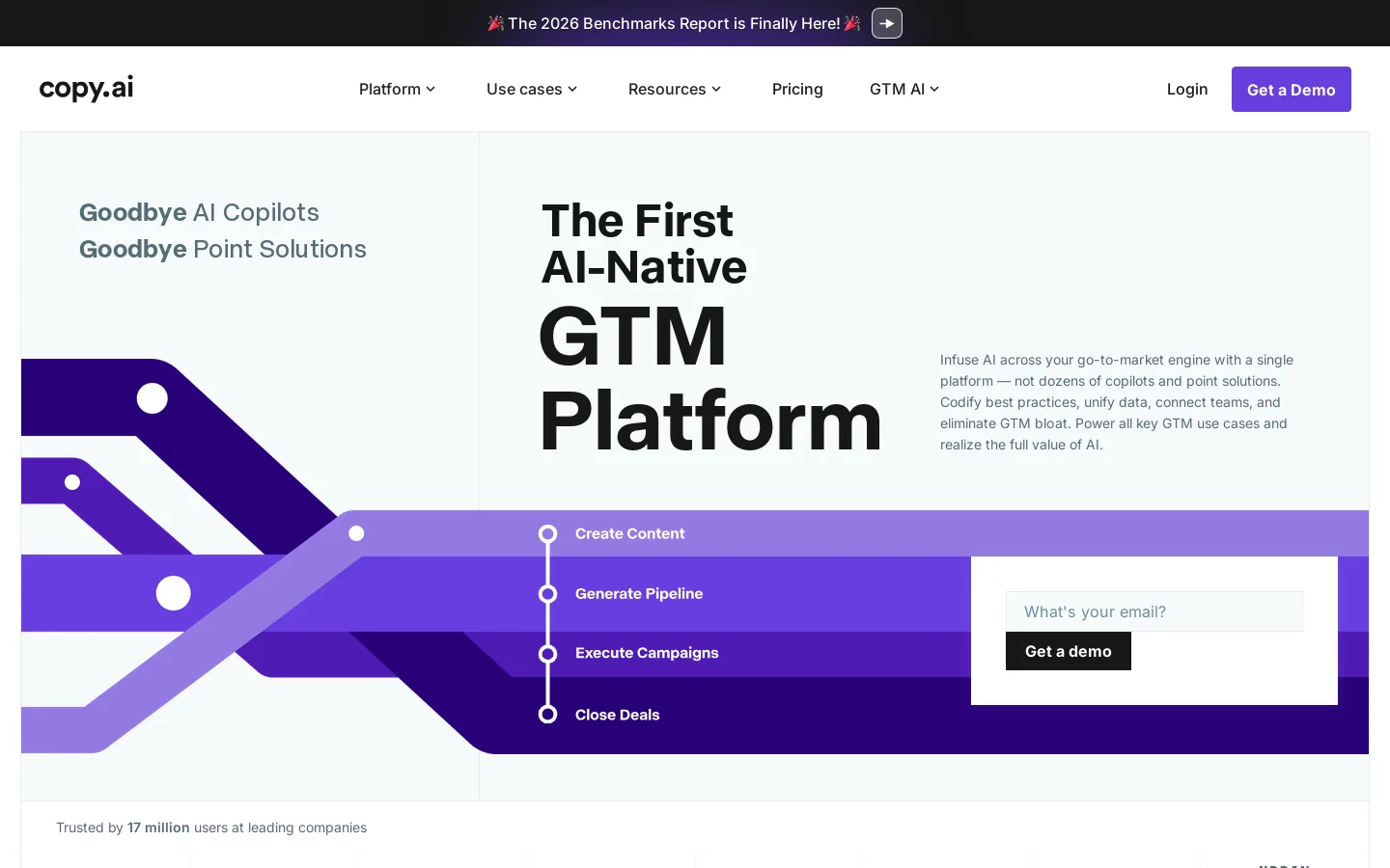 Future proof your business with GTM AI Homepage screenshot