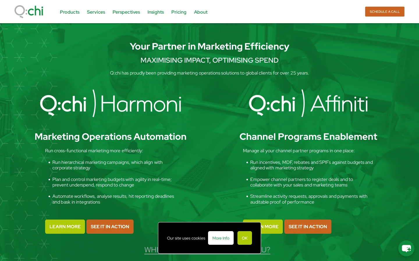 Q:chi Homepage screenshot