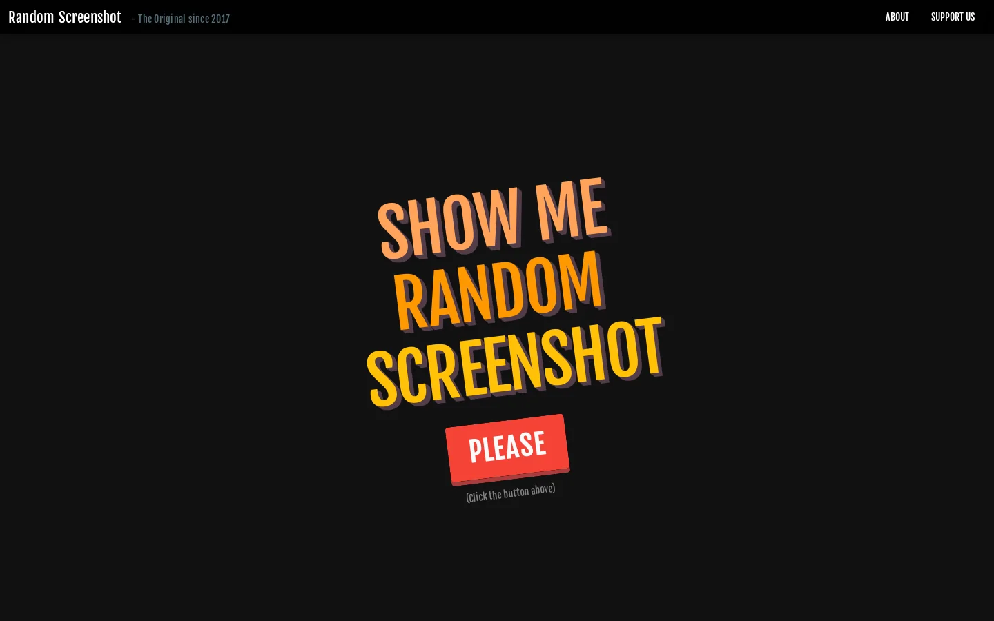 Random Screenshot Homepage screenshot