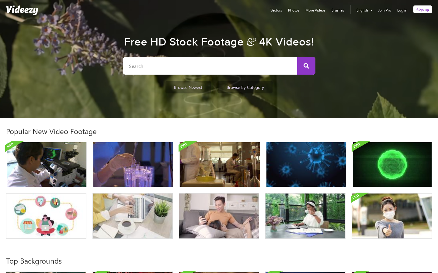 Free Stock Footage Videos, 4k After Effects Templates and More! Homepage screenshot