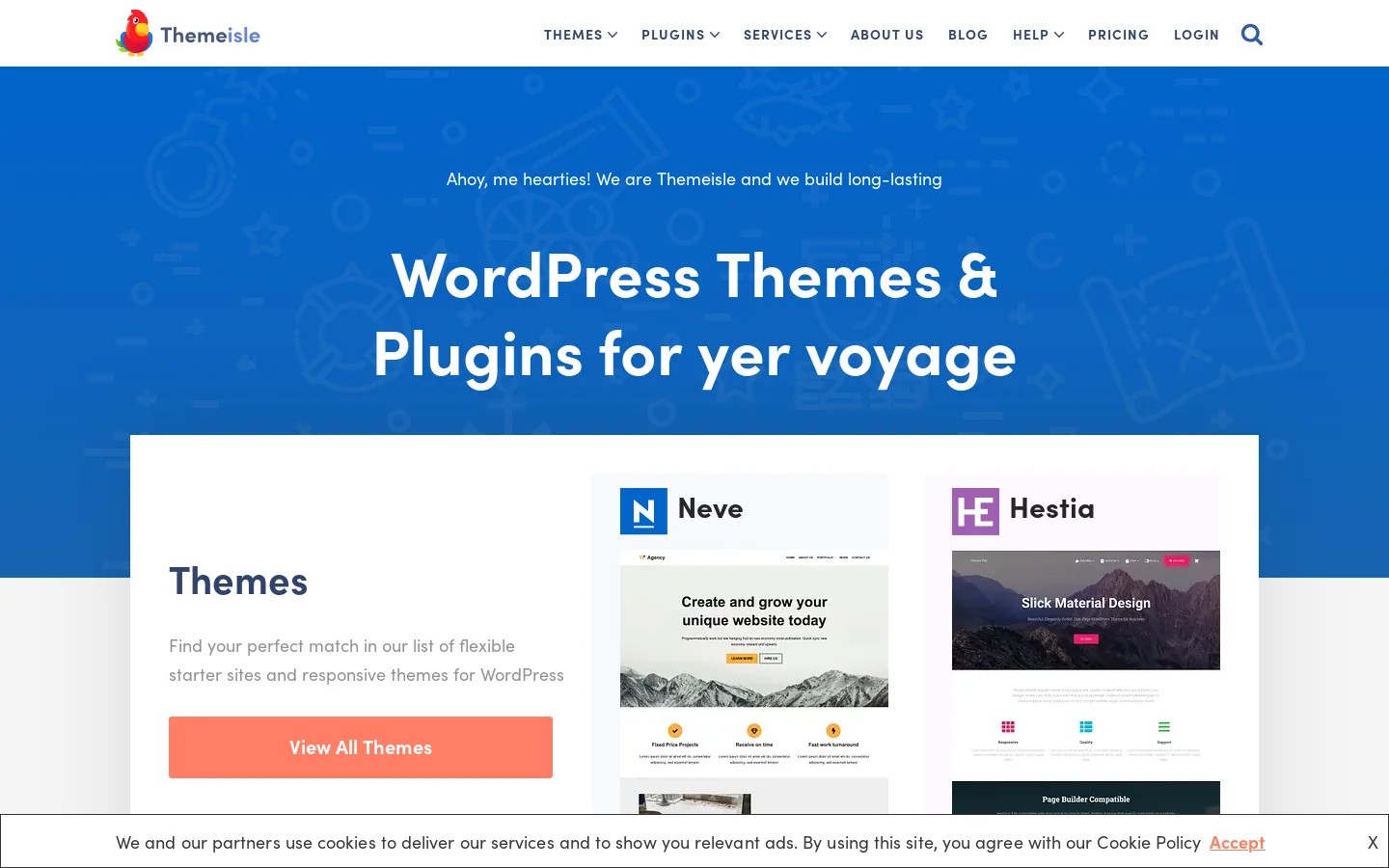 Themeisle Homepage screenshot