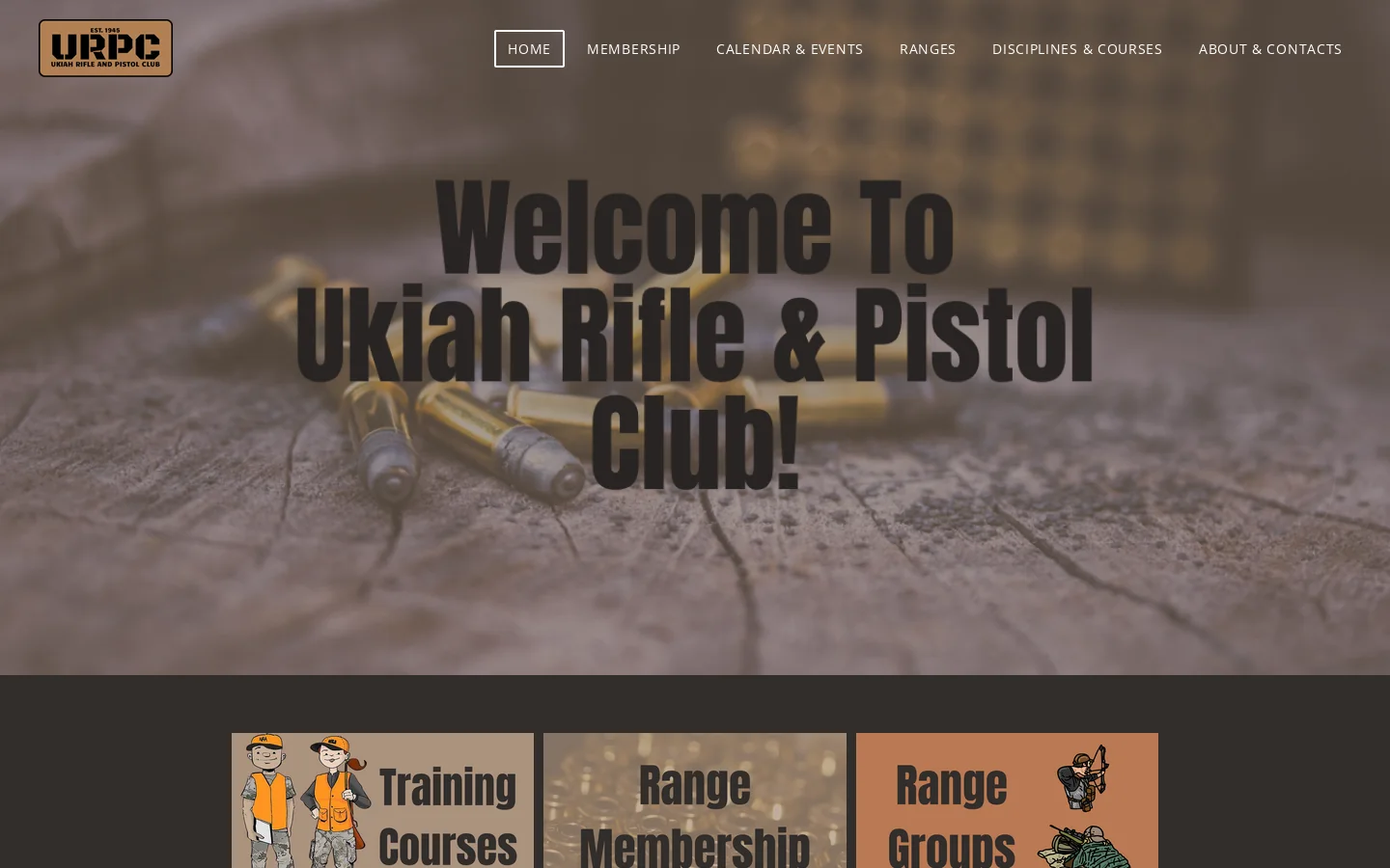Ukiah Rifle and Pistol Club Homepage screenshot