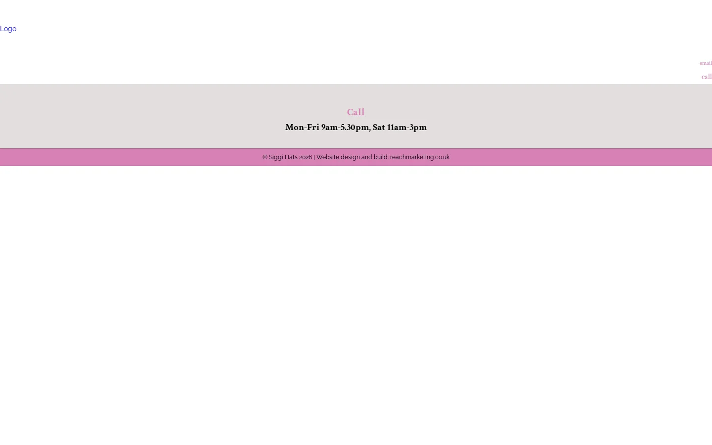 Siggi Hats Homepage screenshot