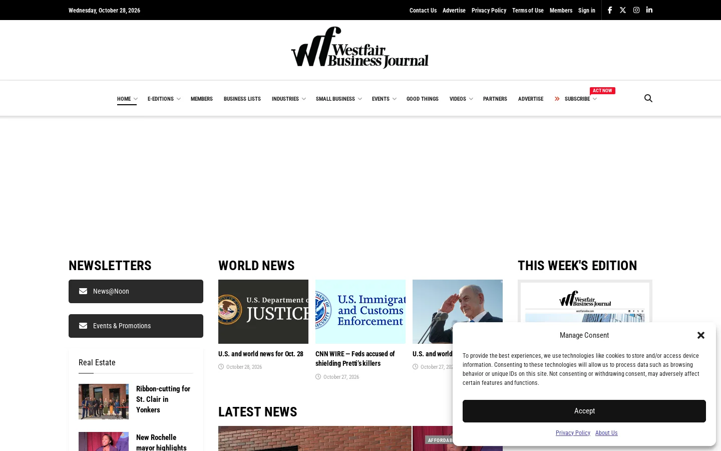 Home - Westfair Communications Homepage screenshot