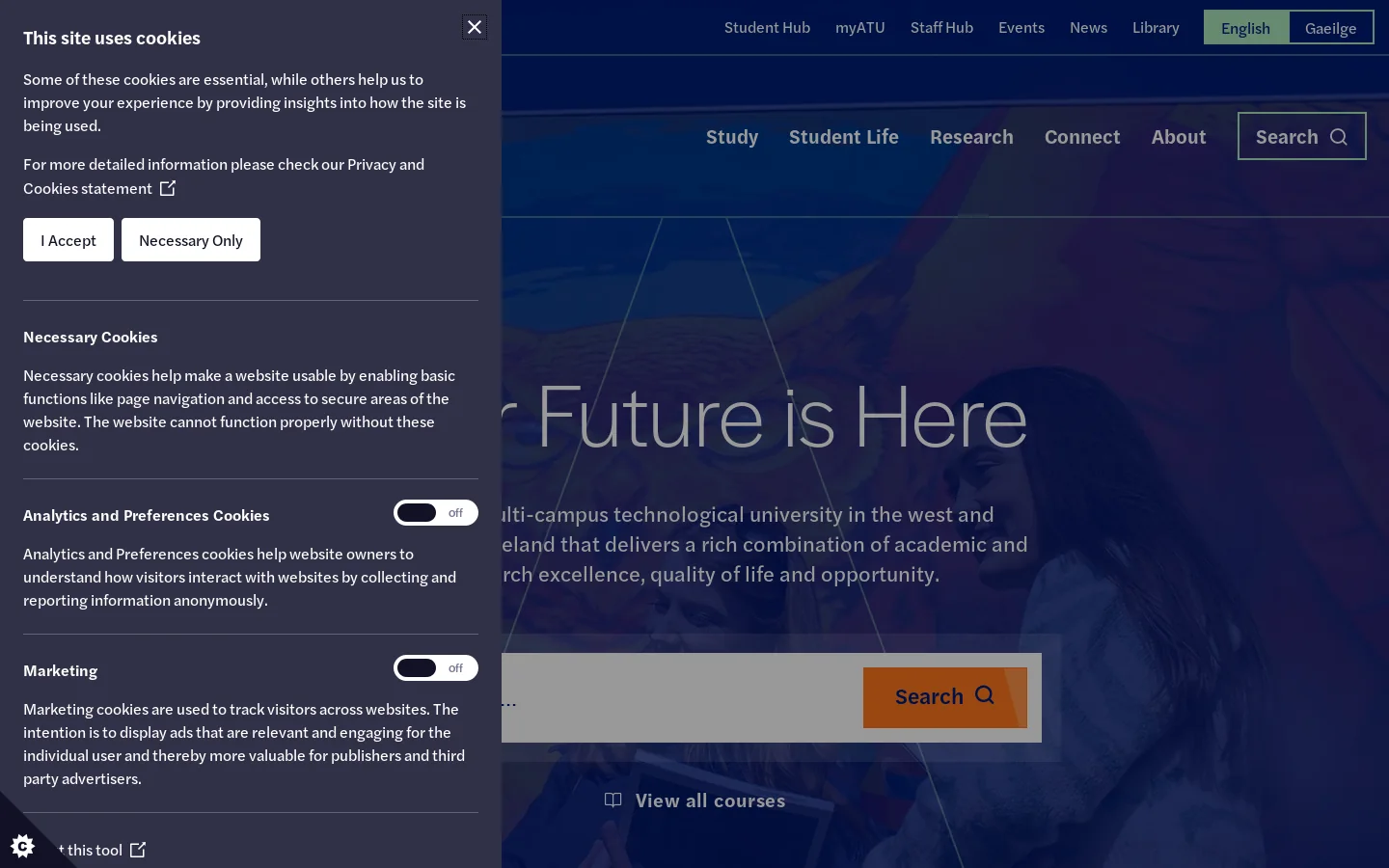 Homepage - Atlantic Technological University Homepage screenshot