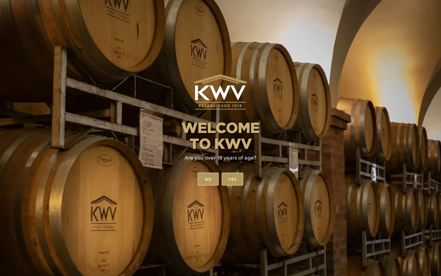 KWV Homepage screenshot
