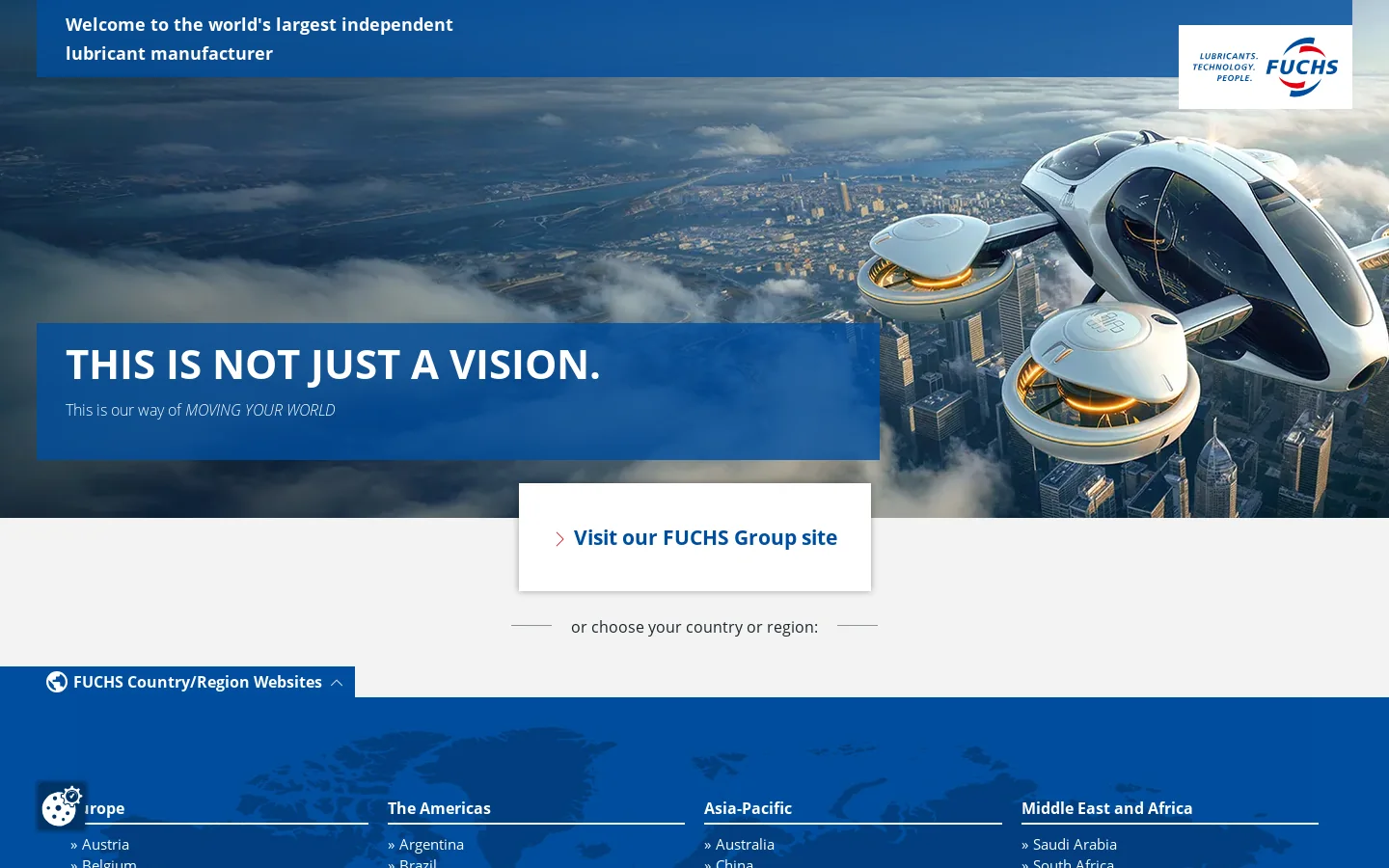 Fuchs SE Homepage screenshot