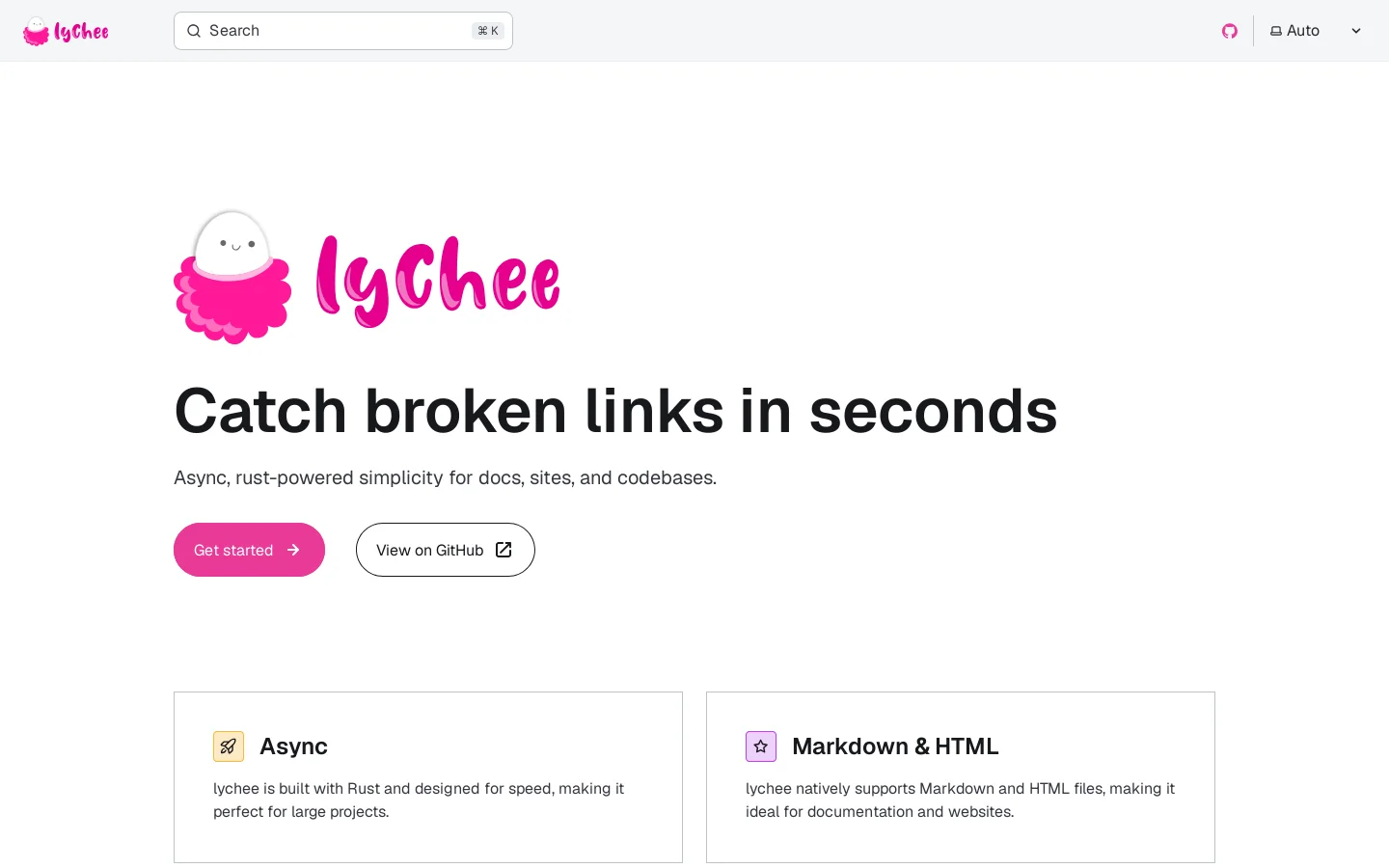 lychee Homepage screenshot