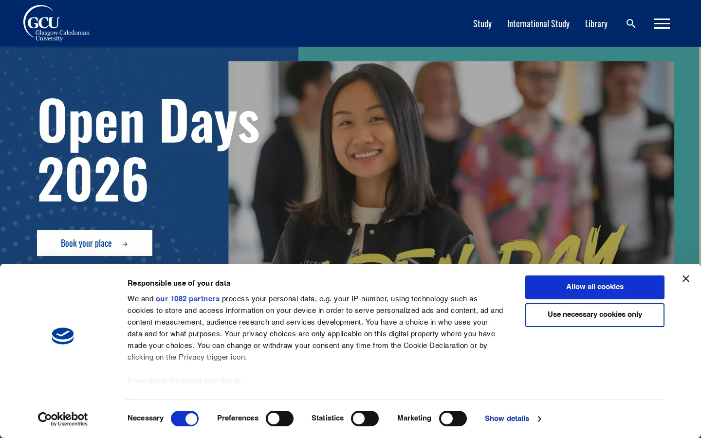 Glasgow Caledonian University | Scotland, UK Homepage screenshot