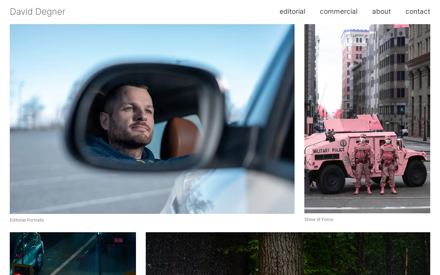 David Degner Homepage screenshot