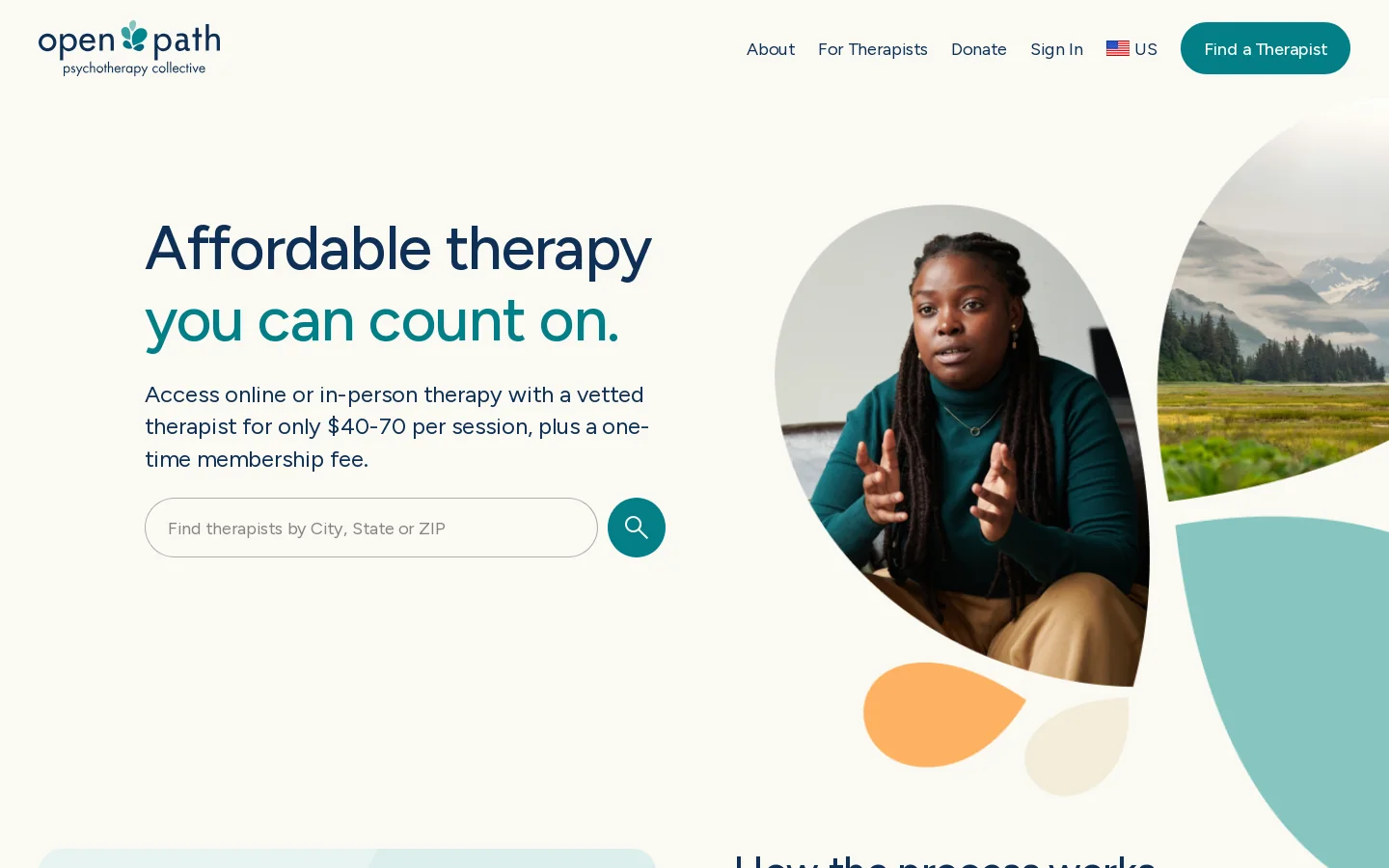 Home - Open Path Psychotherapy Collective Homepage screenshot
