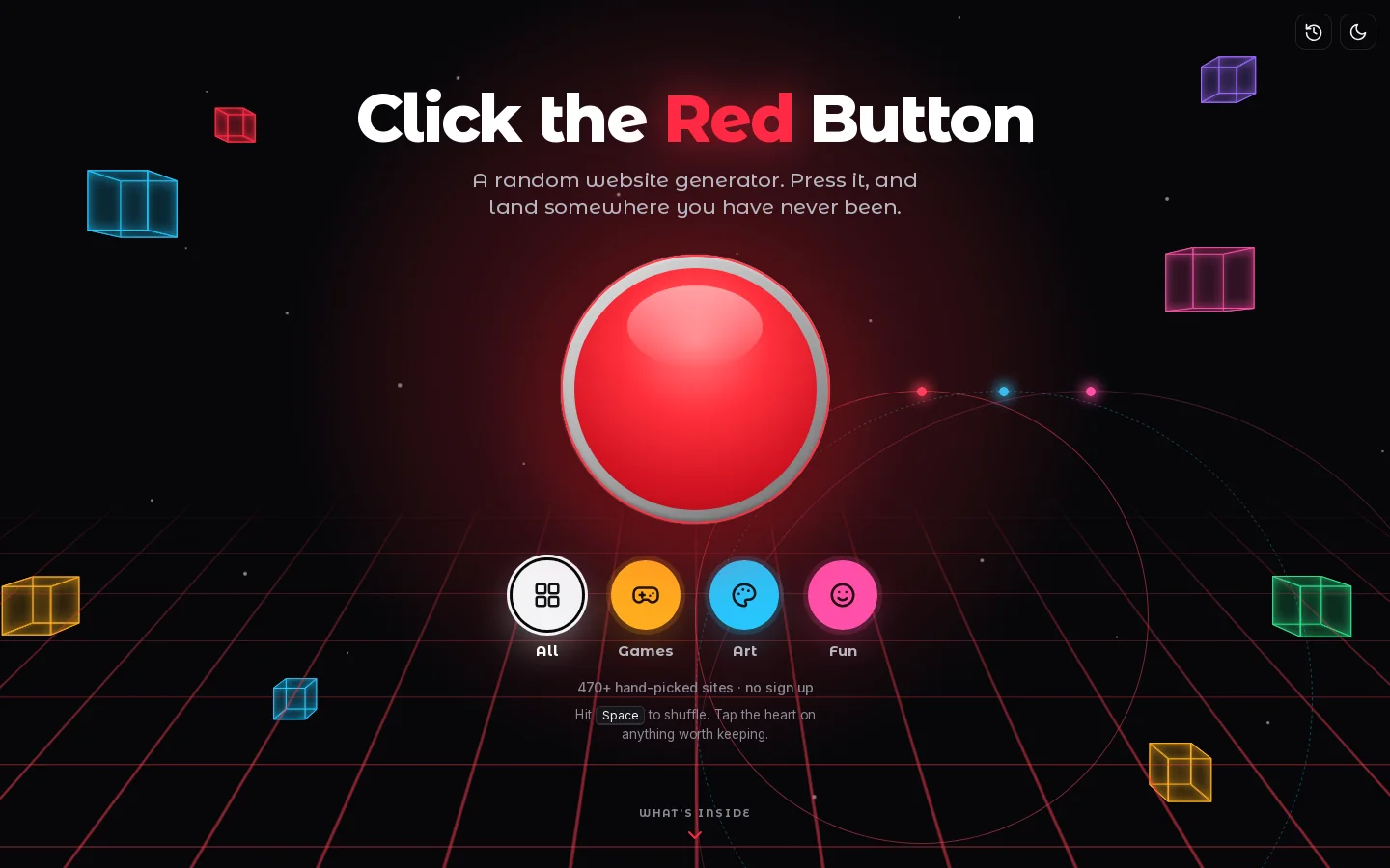 Click the Red Button Homepage screenshot