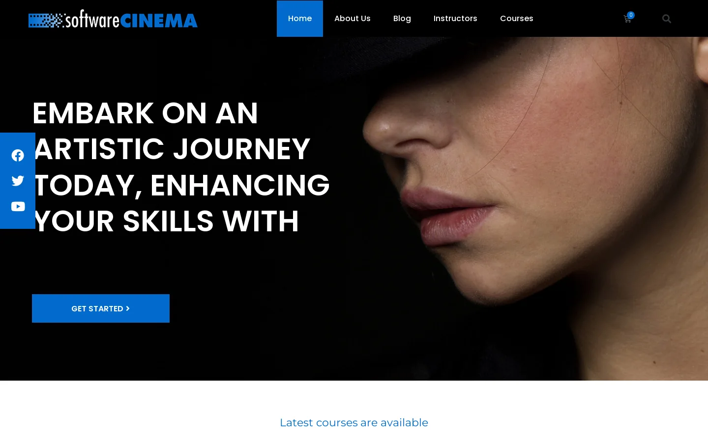 Software Cinema Homepage screenshot