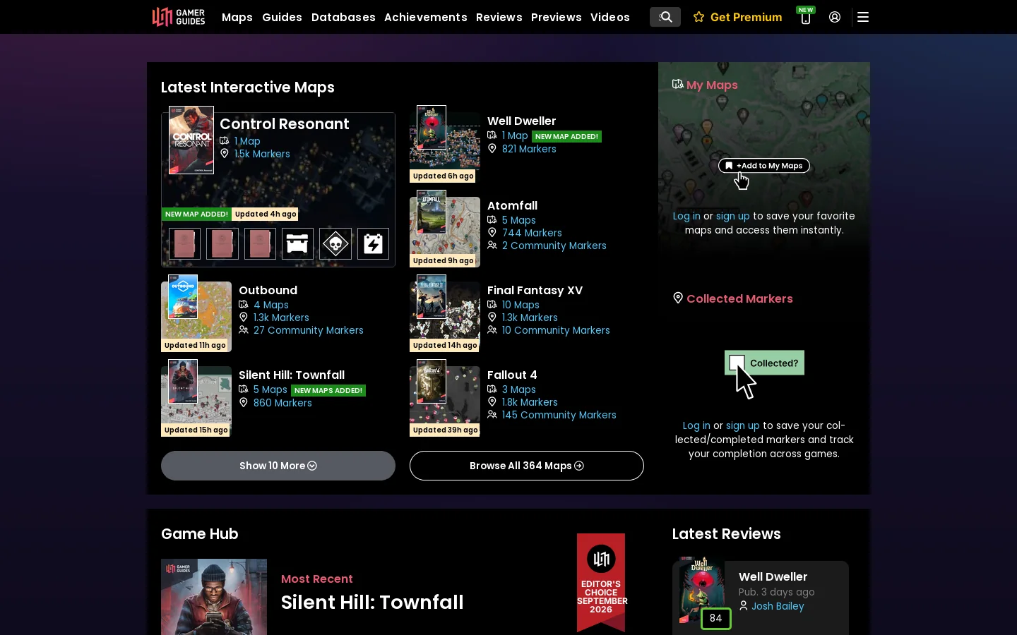 Gamer Guides® Homepage screenshot
