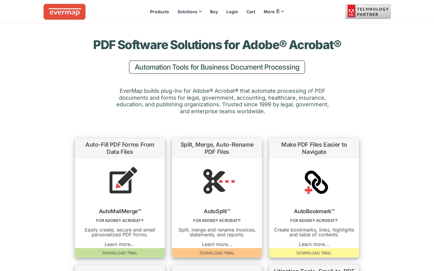 EverMap Homepage screenshot