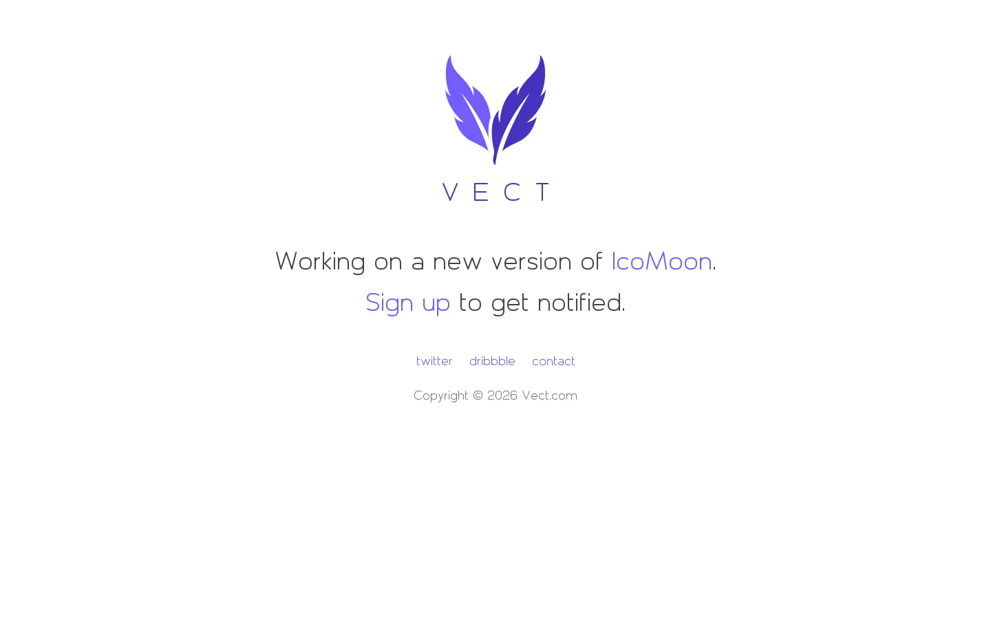 Vect.com Homepage screenshot