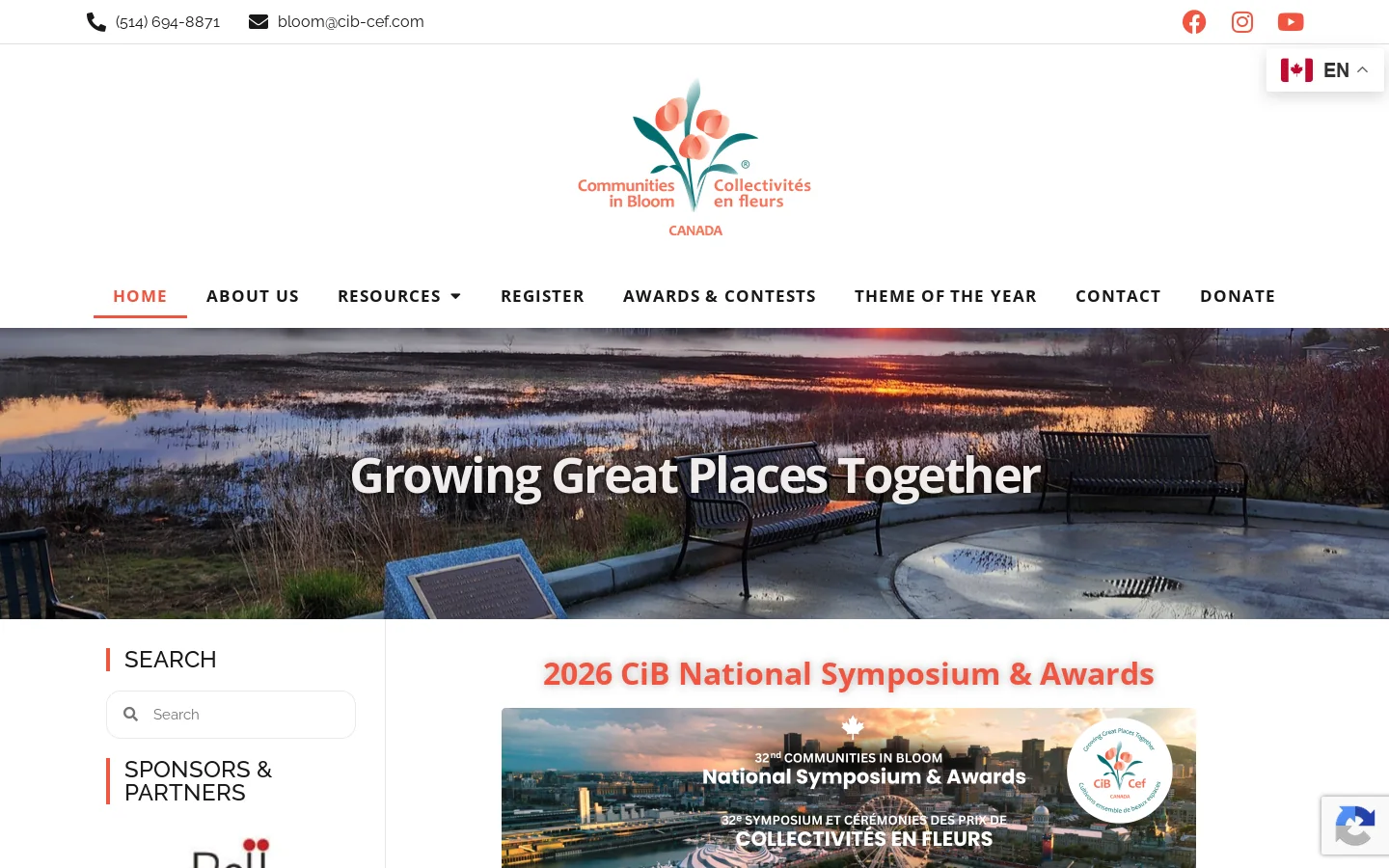 About us - Growing Great Places Together Homepage screenshot