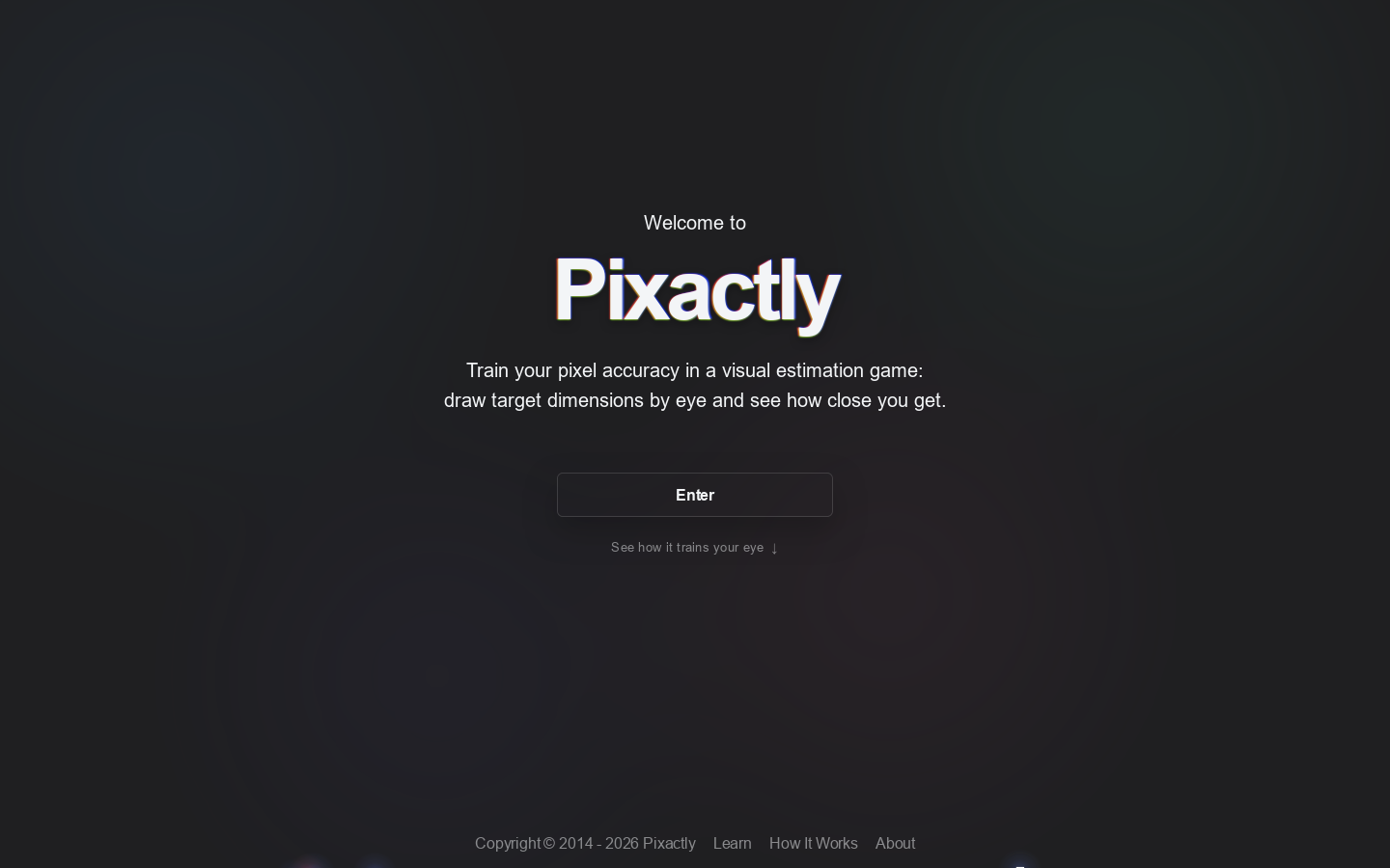 Pixactly Homepage screenshot