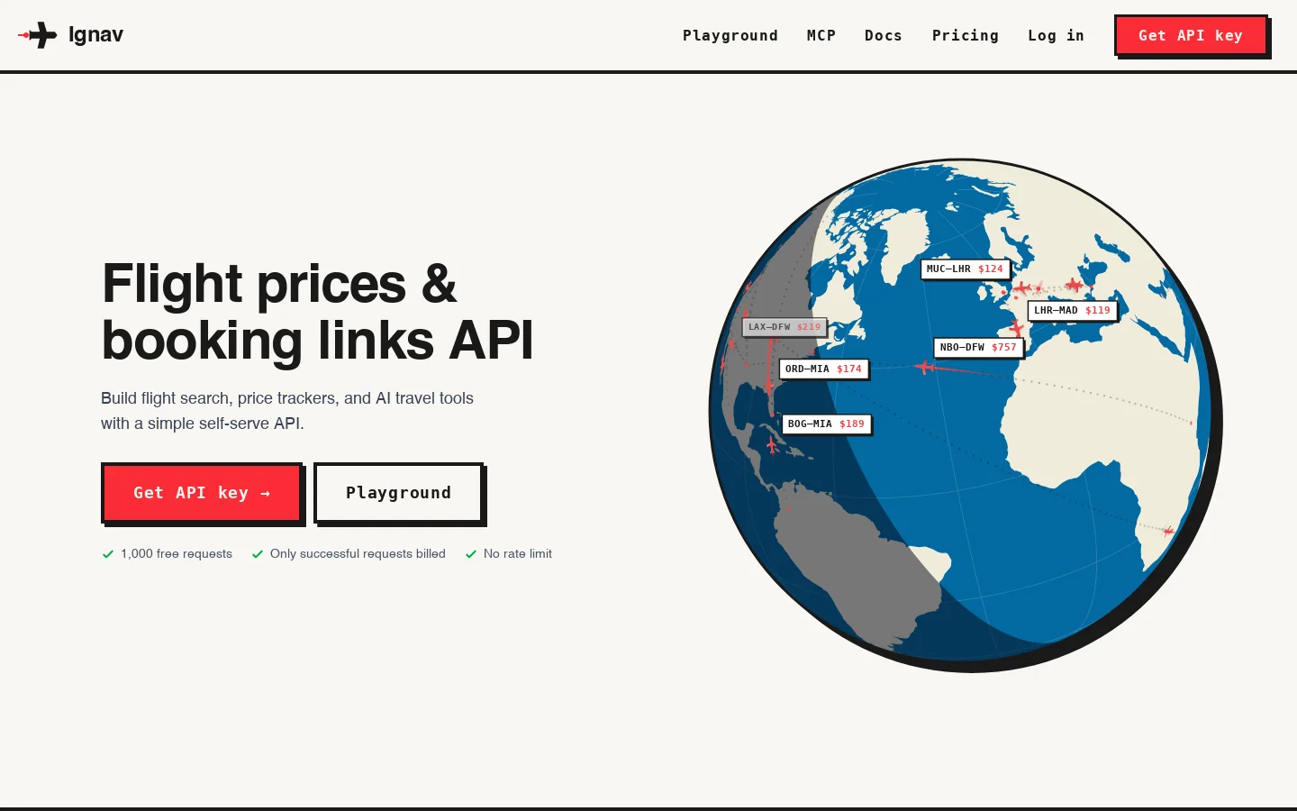 Ignav Homepage screenshot