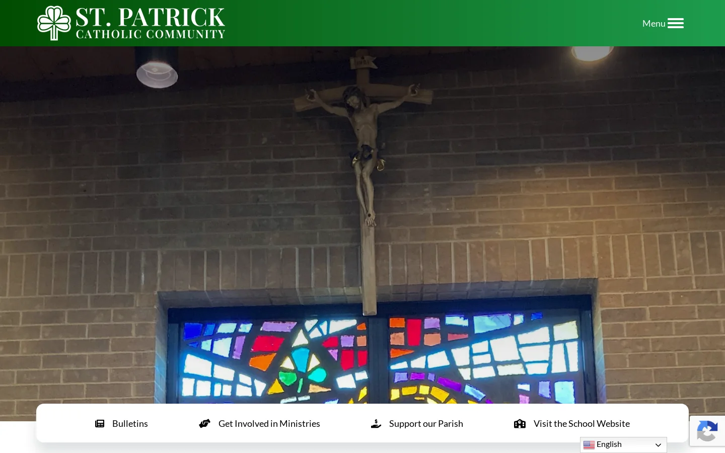 St. Patrick – Dallas, TX Homepage screenshot