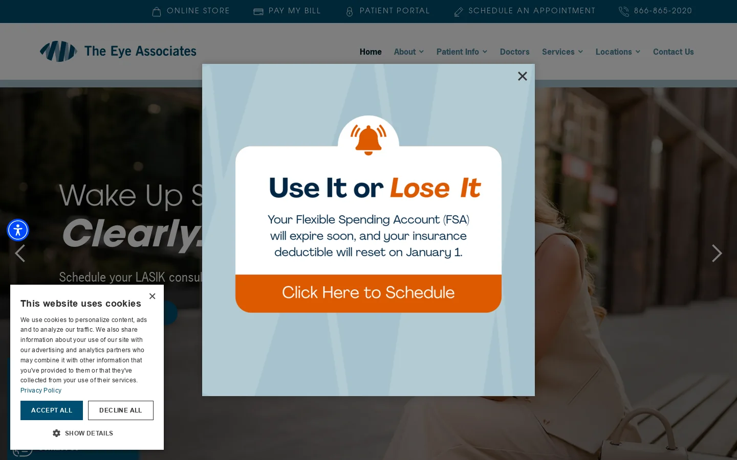 Ophthalmologist Sarasota | Eye Doctor Bradenton | Eye Associates Homepage screenshot