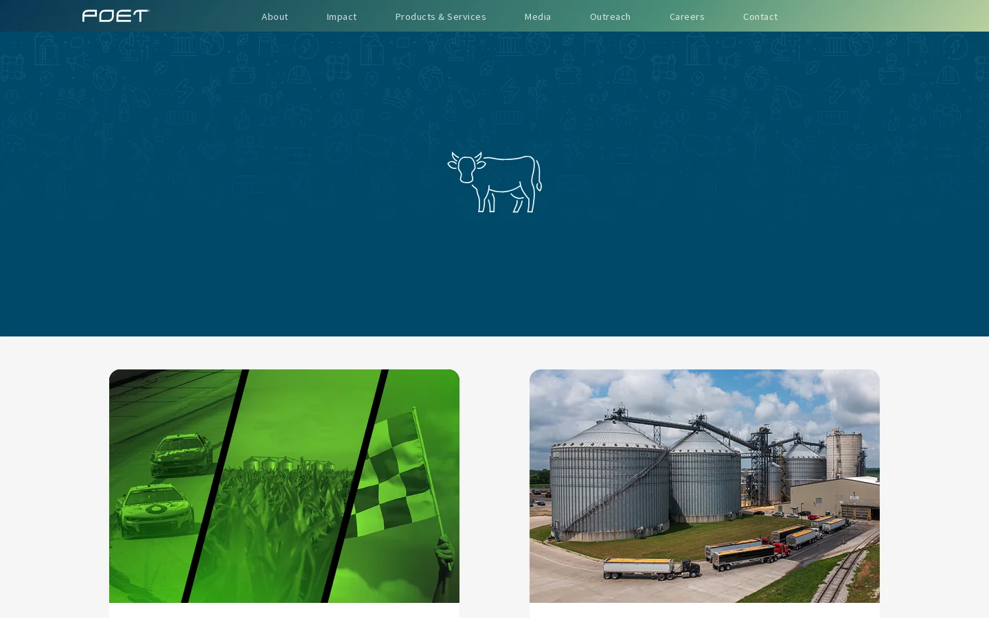 POET Homepage screenshot