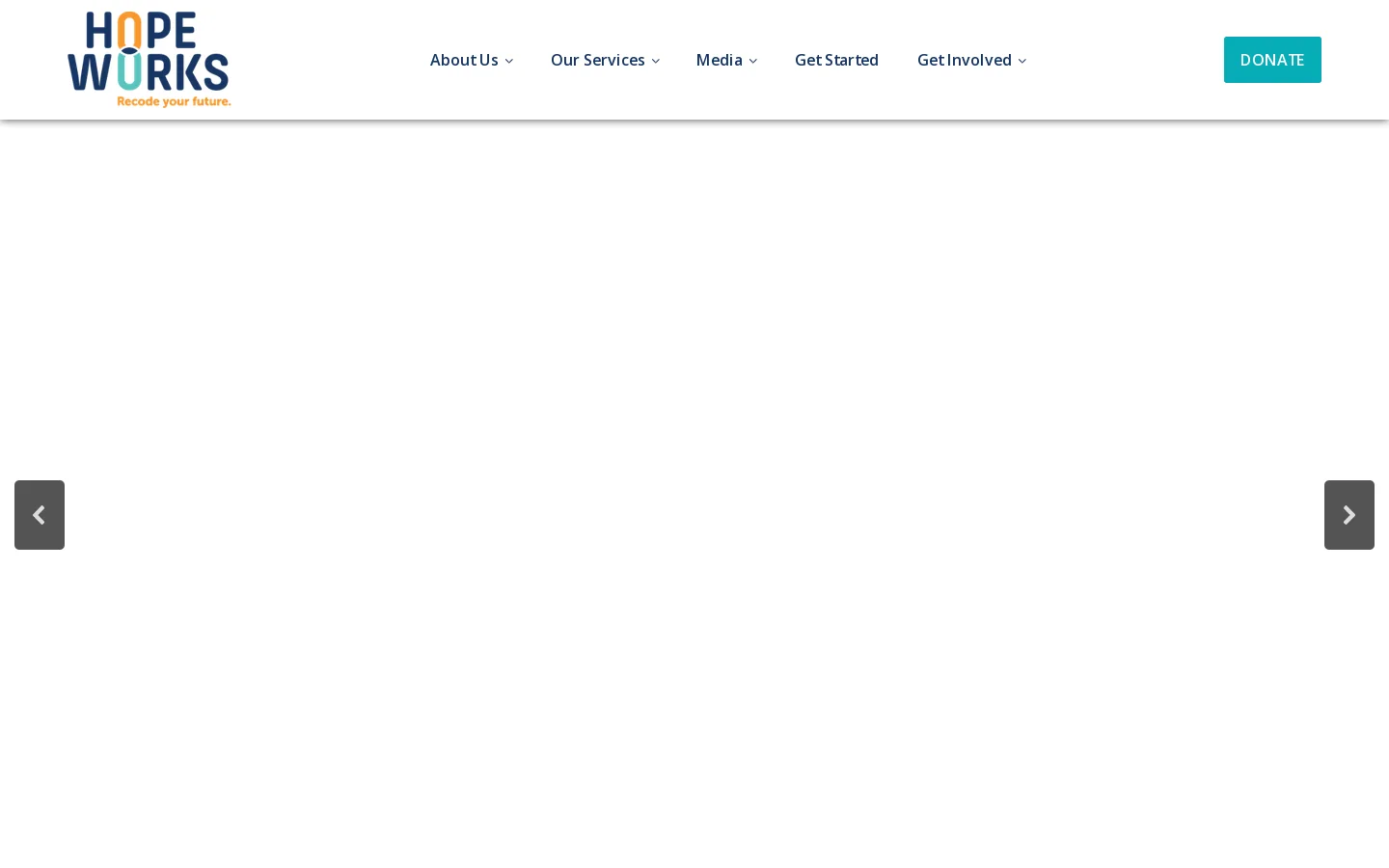 Hopeworks Homepage screenshot