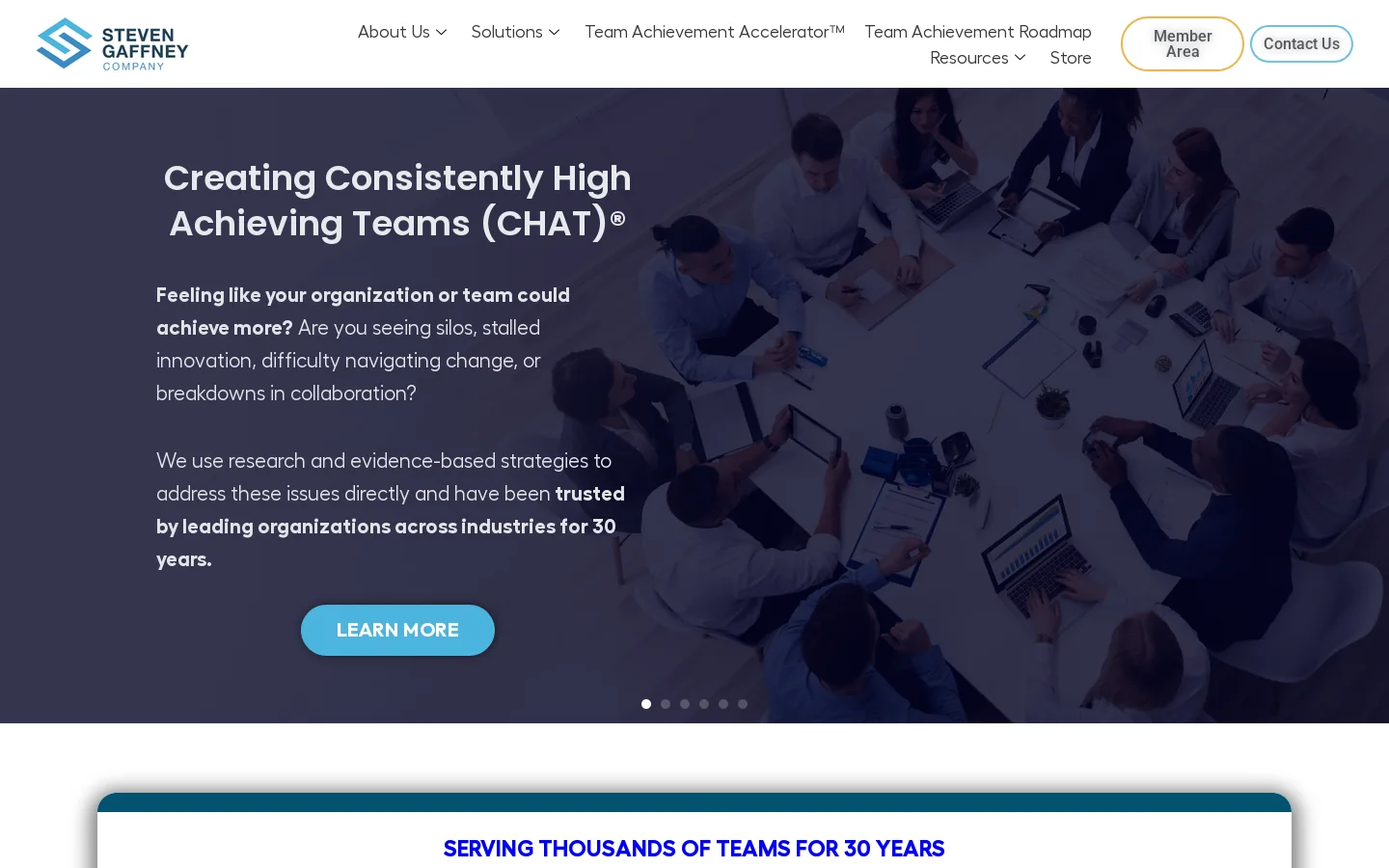 Steven Gaffney Company Homepage screenshot