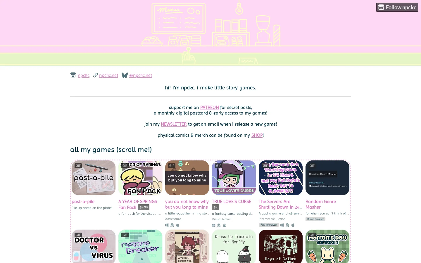 npckc Homepage screenshot