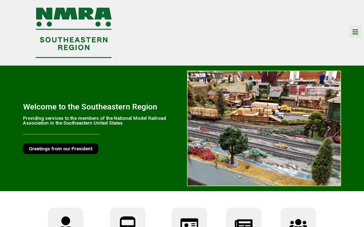 Southeastern Region of the National Model Railroad Association – Southeastern Region of the National Model Railroad Association Homepage screenshot