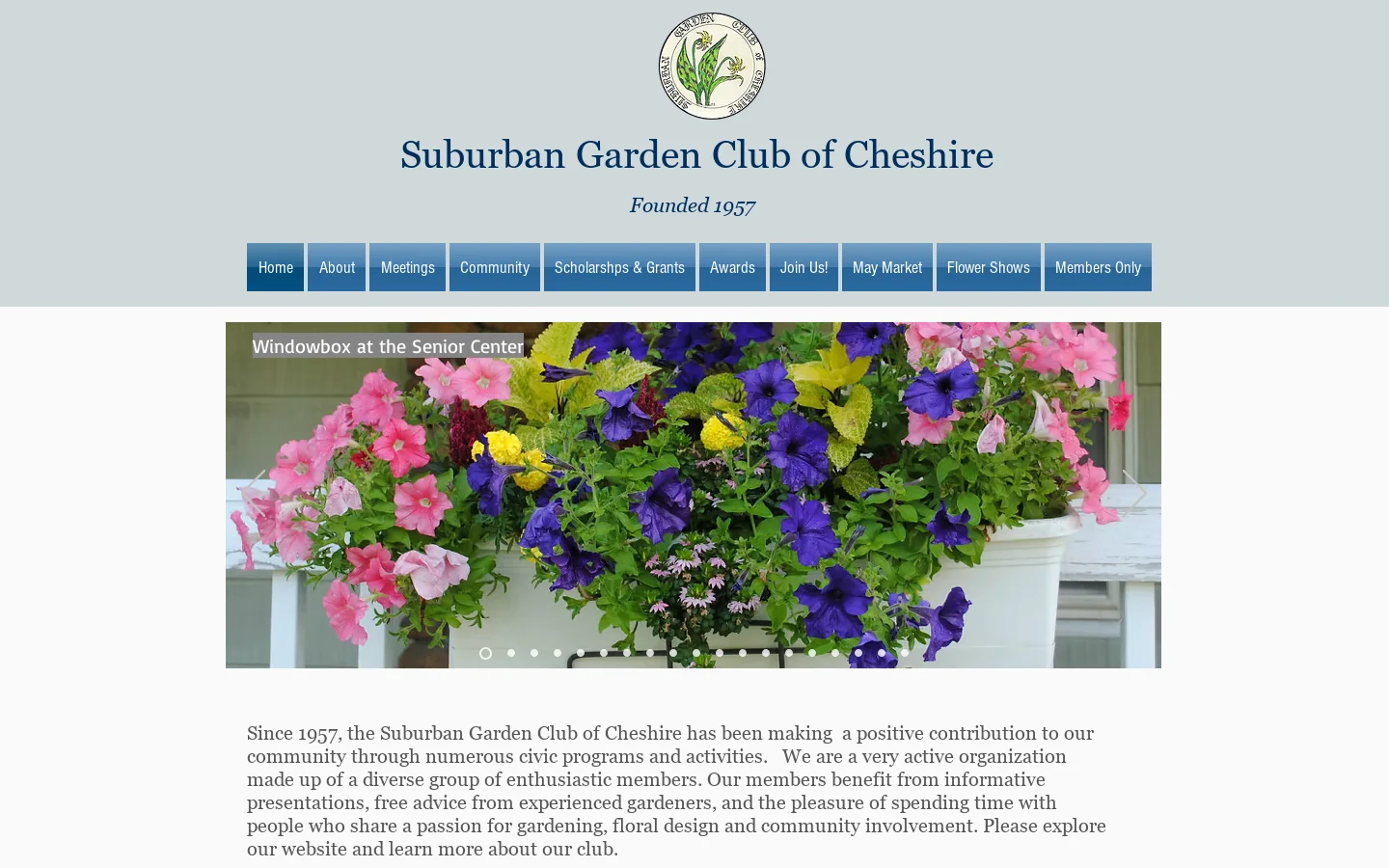 Suburban Garden Club of Cheshire Homepage screenshot