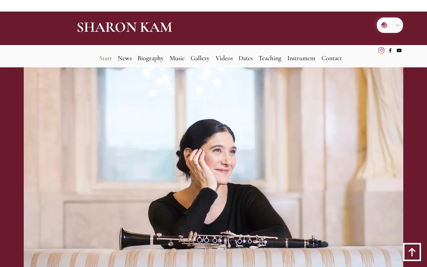 Sharon Kam Homepage screenshot