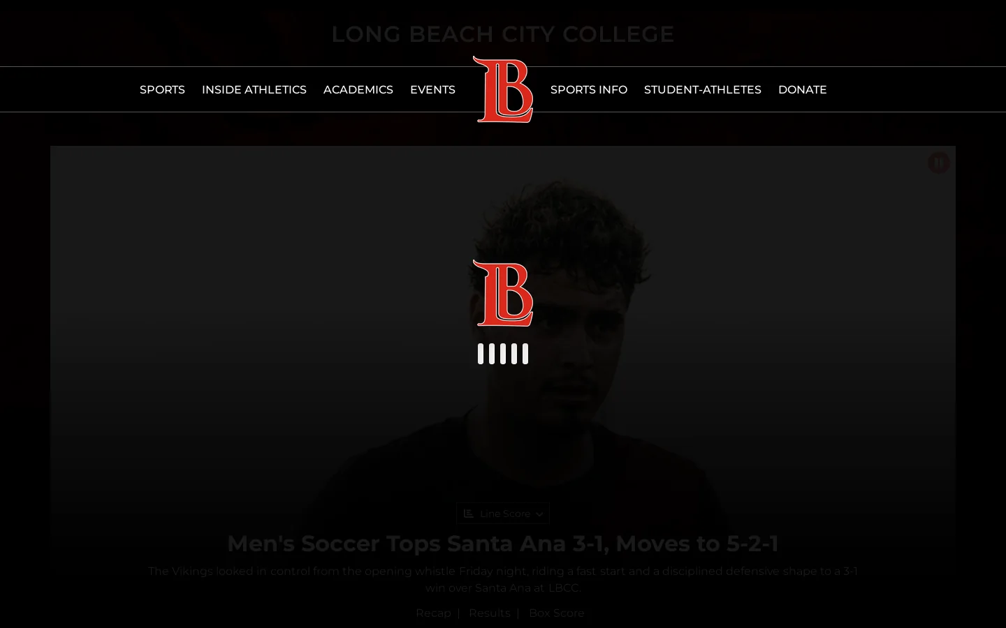 Long Beach City College Homepage screenshot