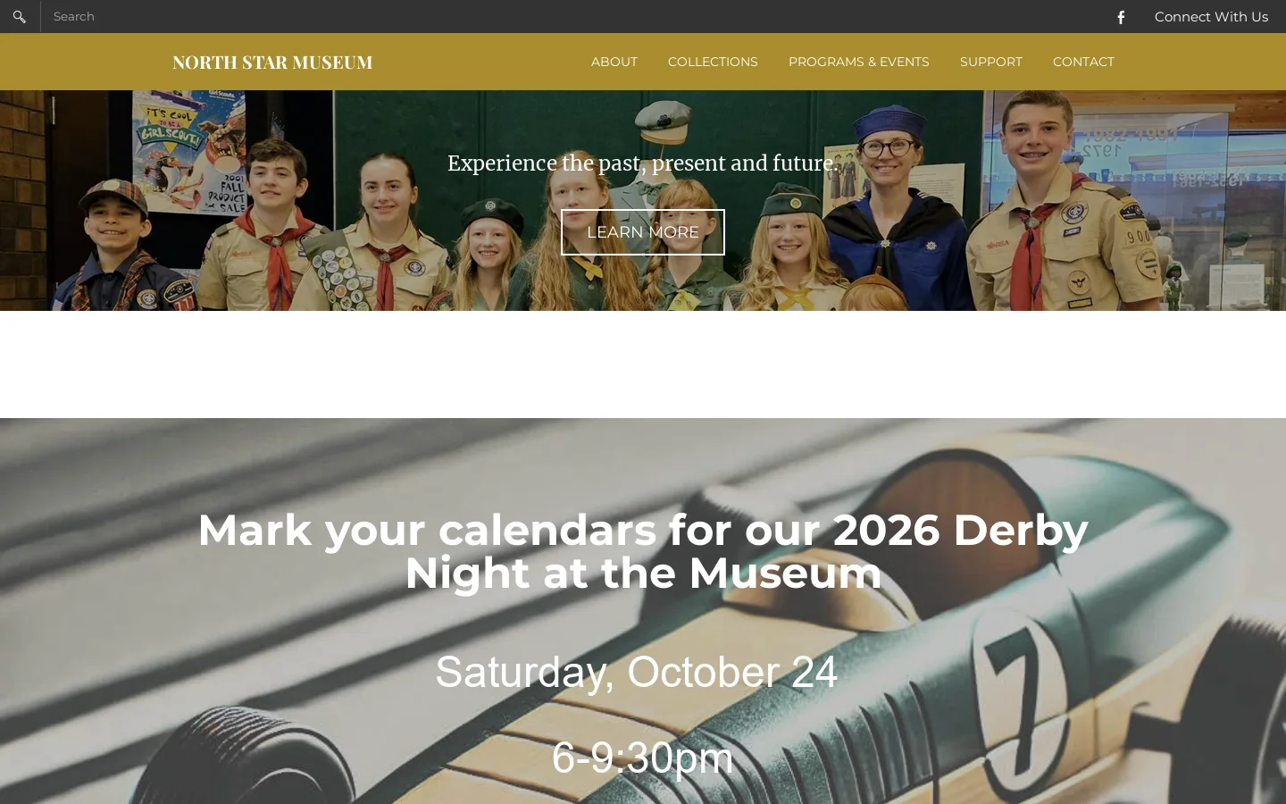 NORTH STAR MUSEUM - Home Homepage screenshot