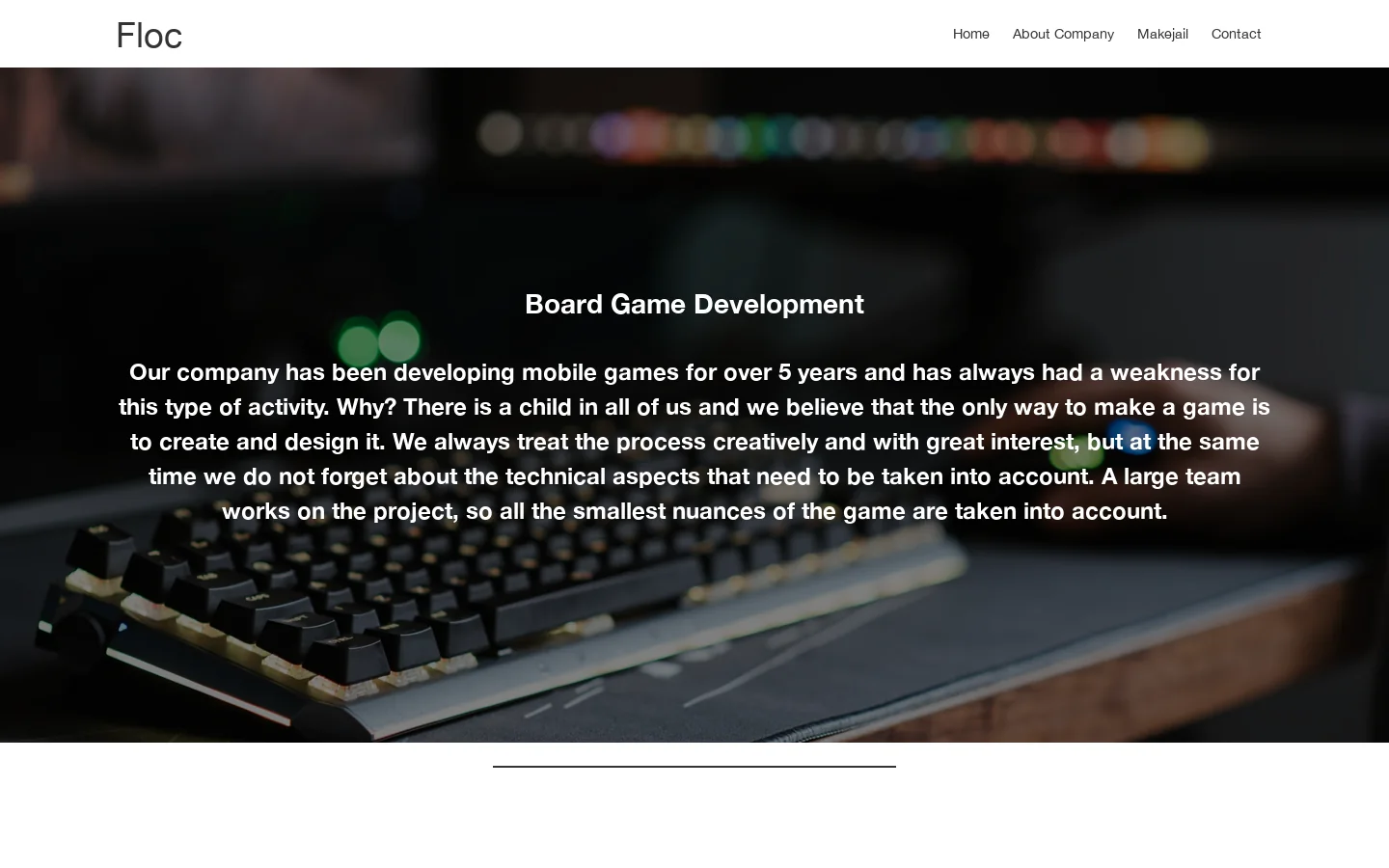 Floc Homepage screenshot