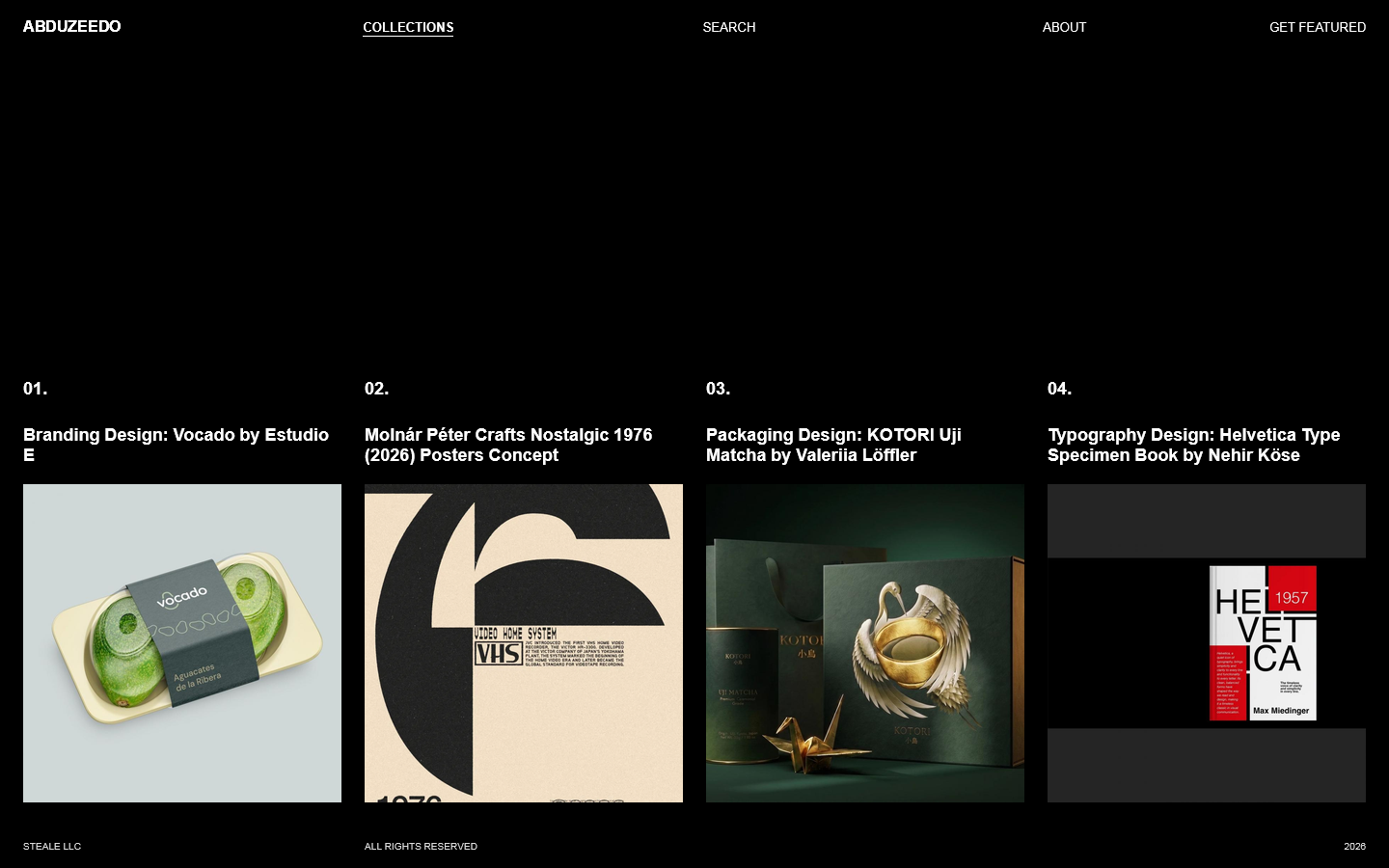 Abduzeedo Design Inspiration Homepage screenshot