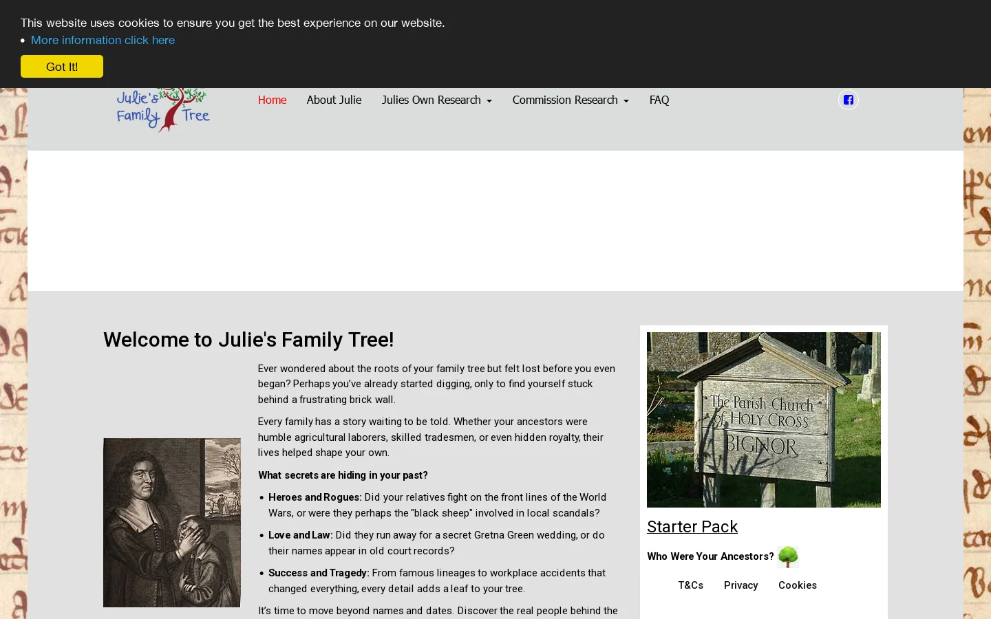 Home Homepage screenshot