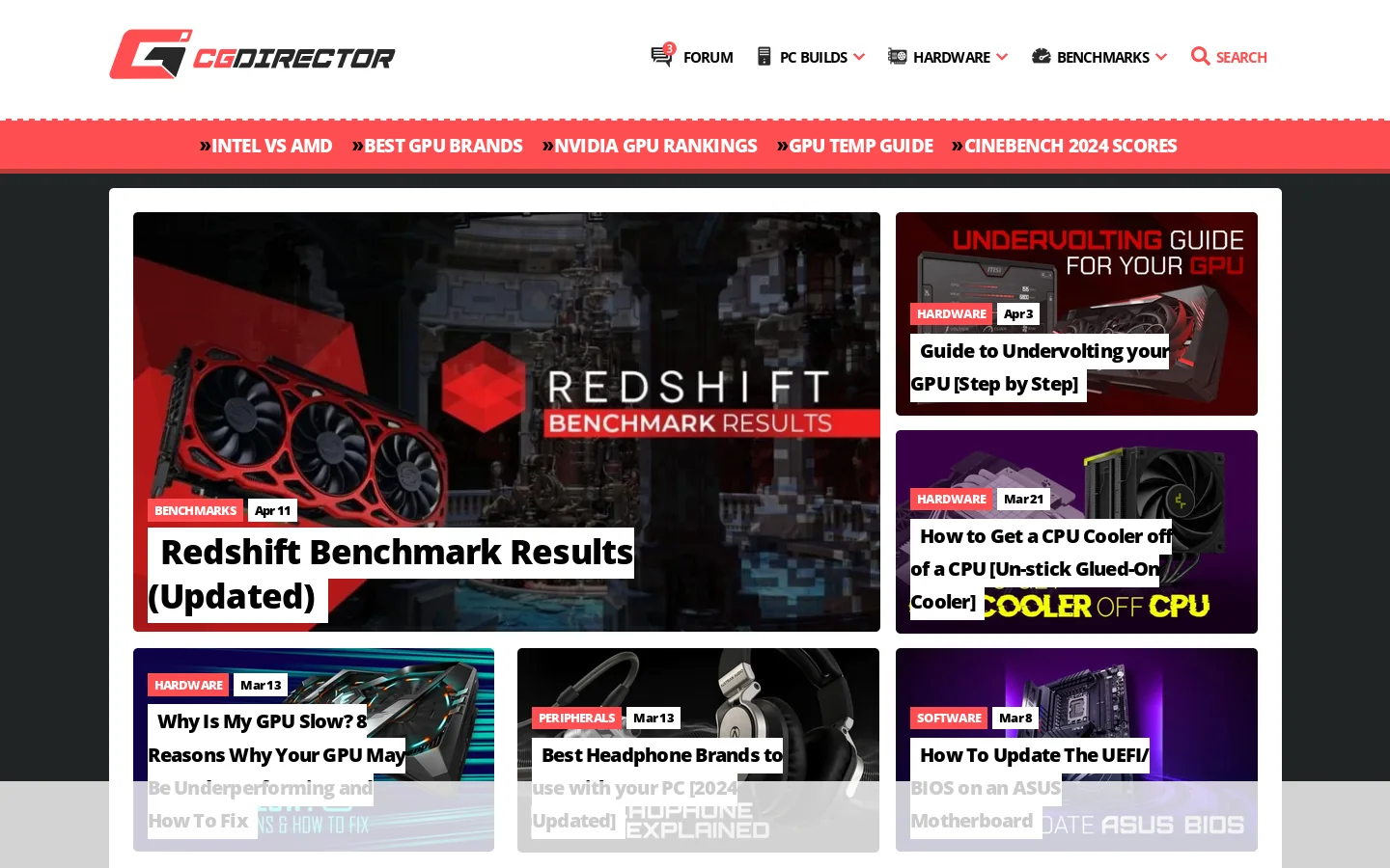 CGDirector Homepage screenshot