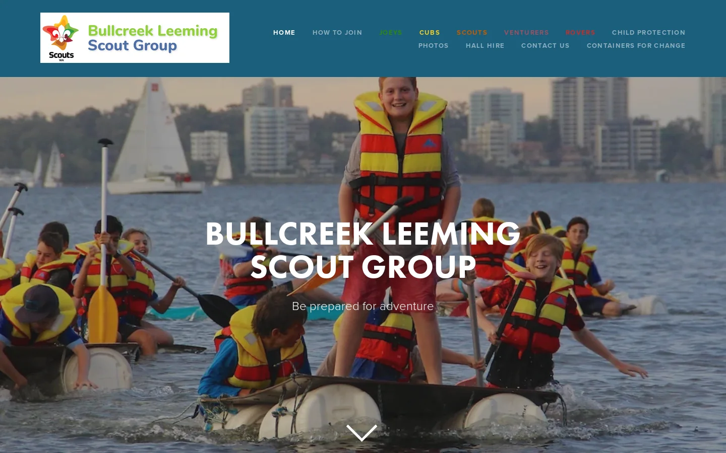 Bullcreek Leeming Scouts Homepage screenshot