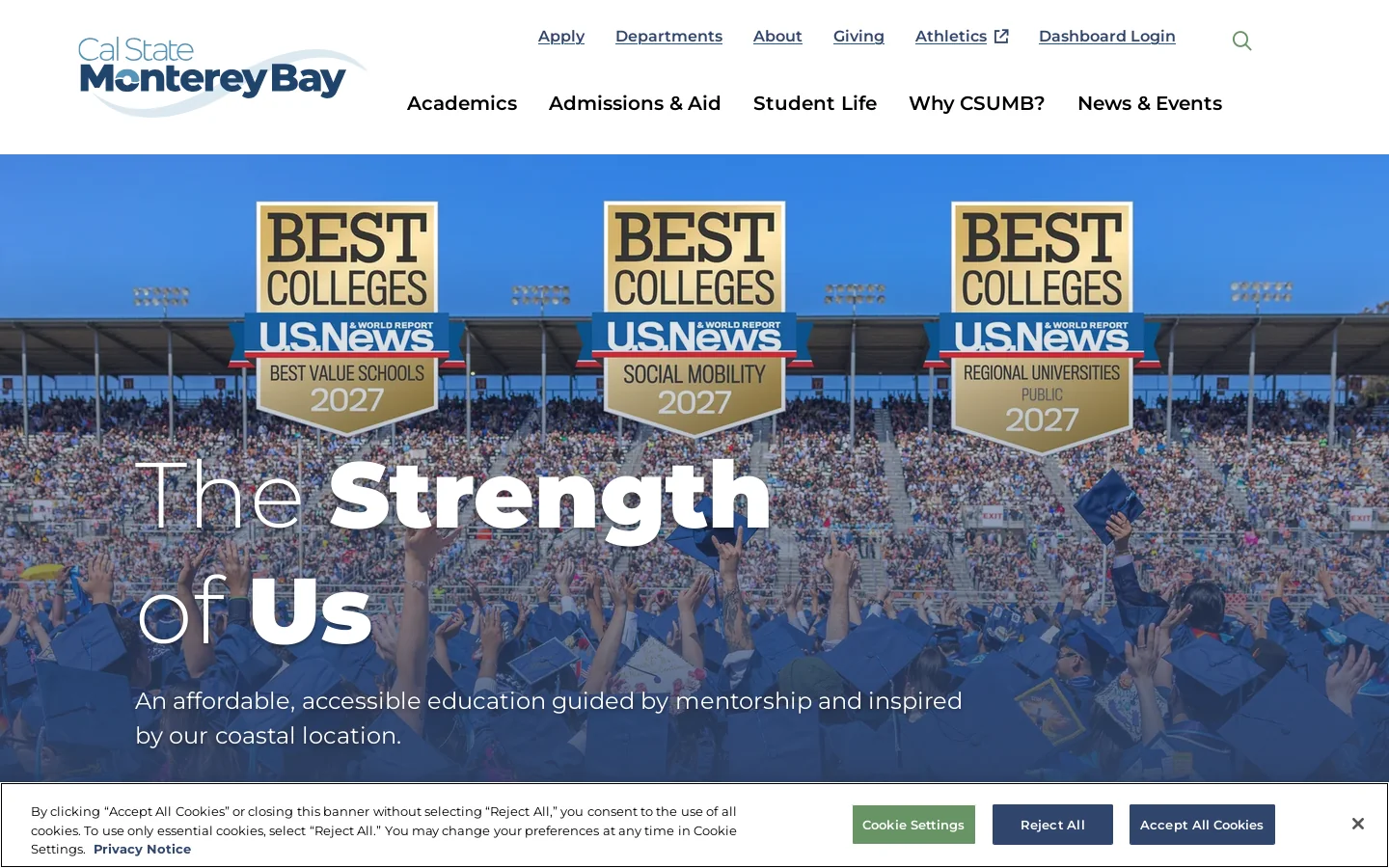 Home | California State University Monterey Bay Homepage screenshot