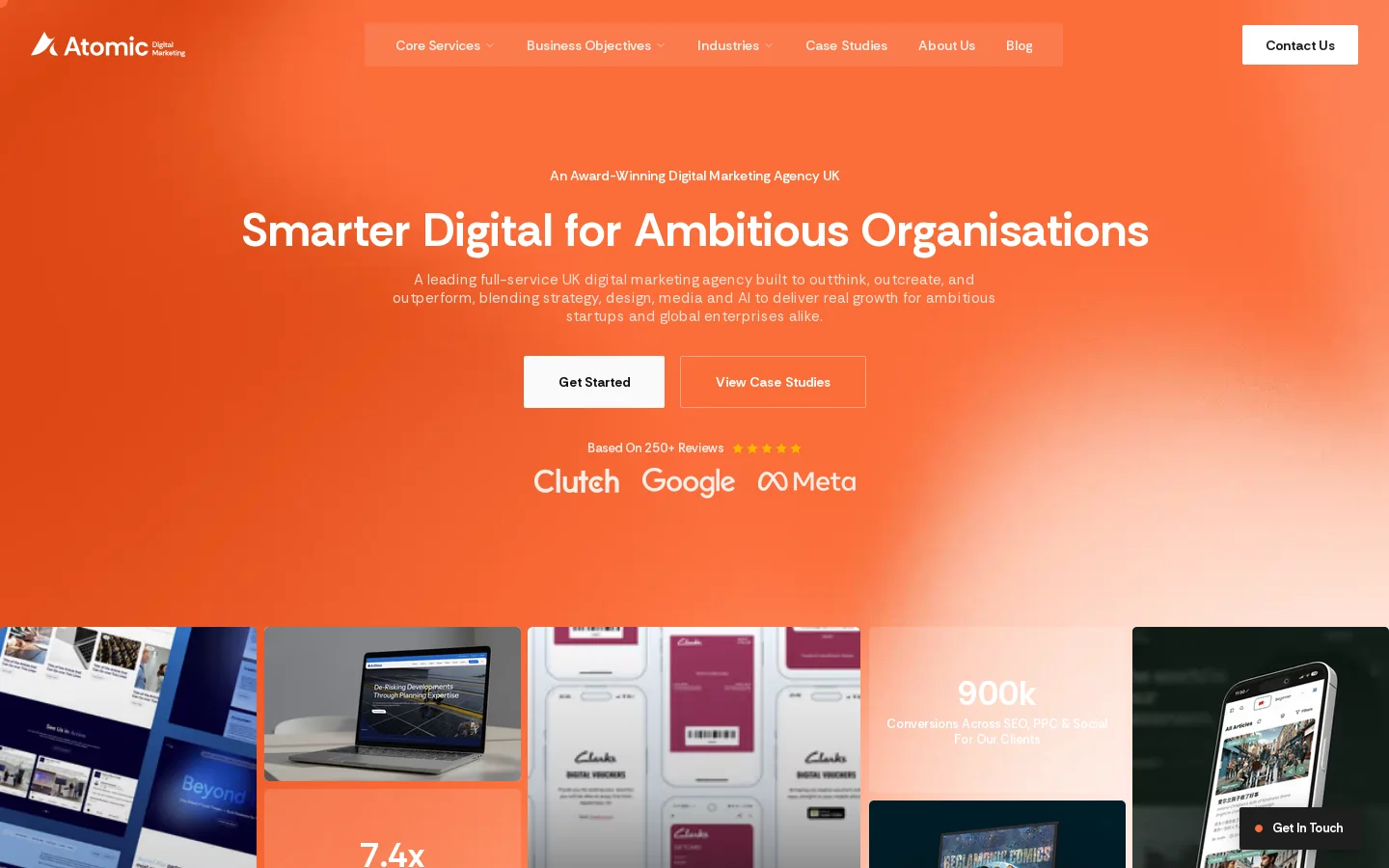 Top Digital Marketing Agency UK | Full Service Online Marketing Company Homepage screenshot