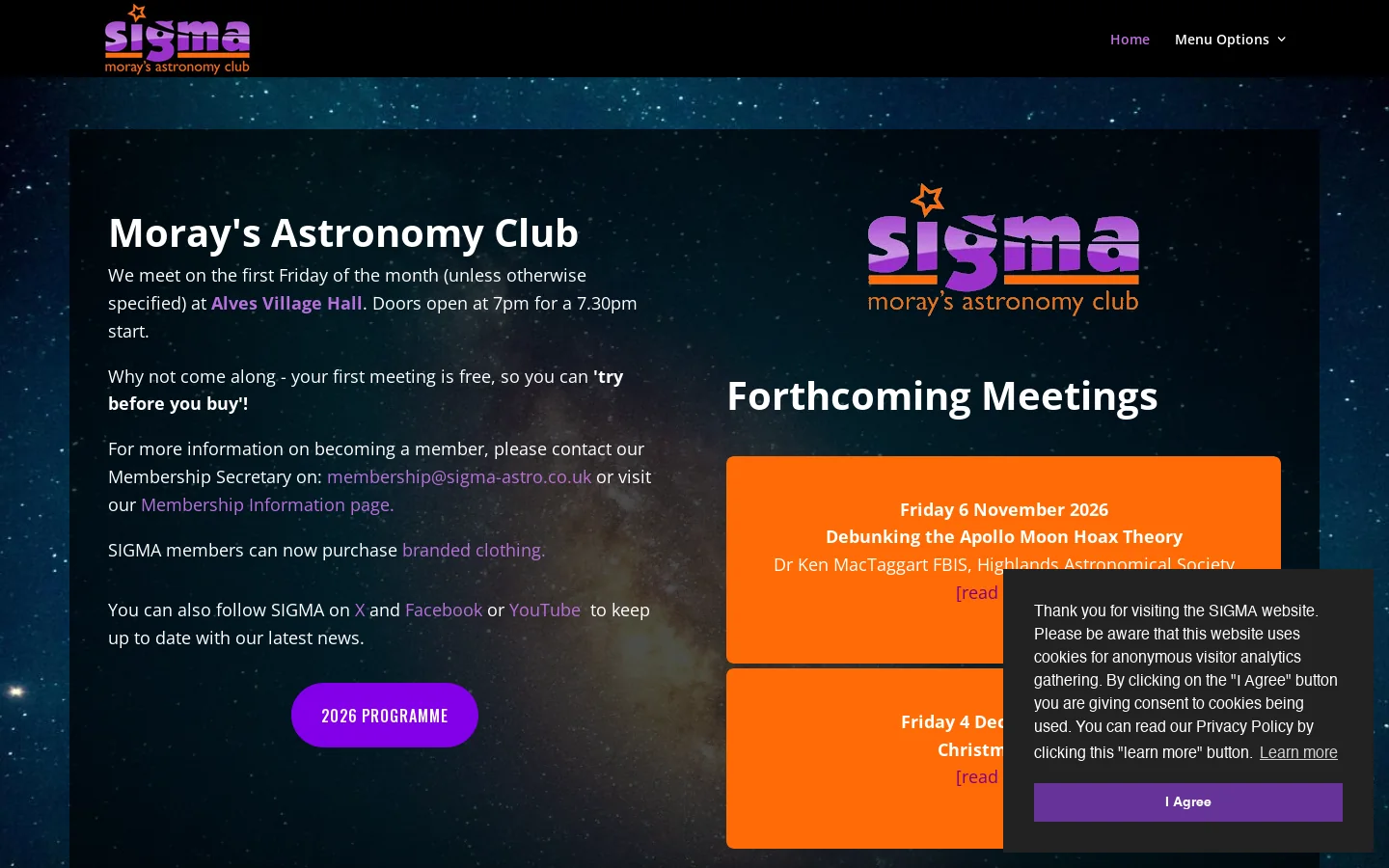 Home - SIGMA Homepage screenshot