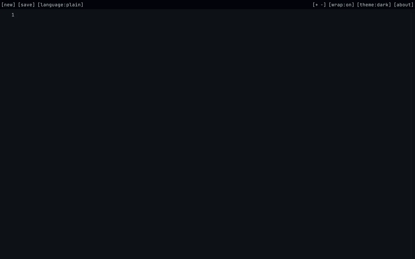 pastes Homepage screenshot