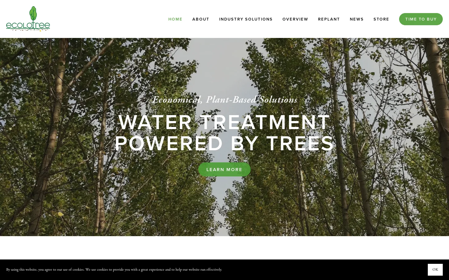 Ecolotree Homepage screenshot