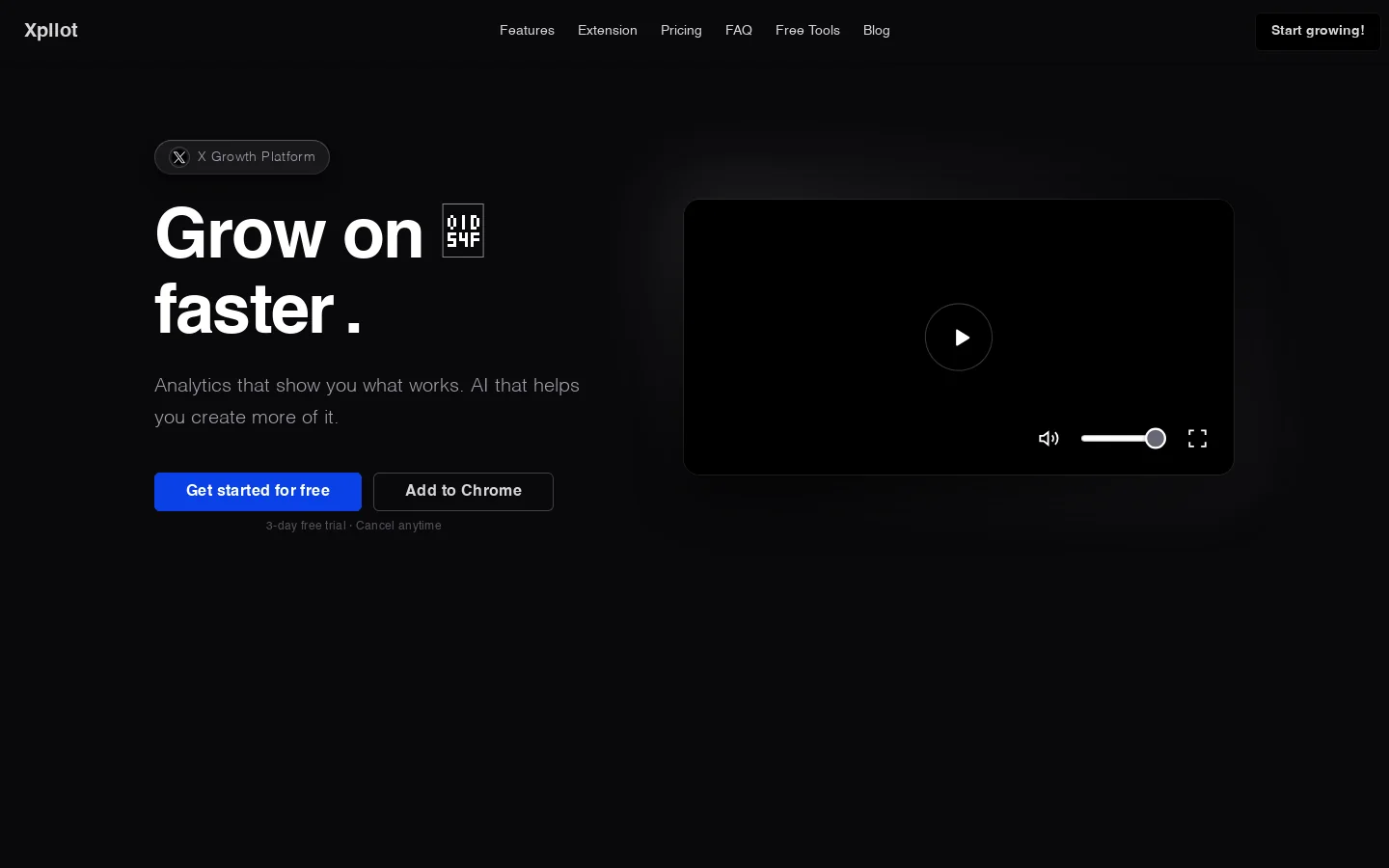 Xpilot Homepage screenshot