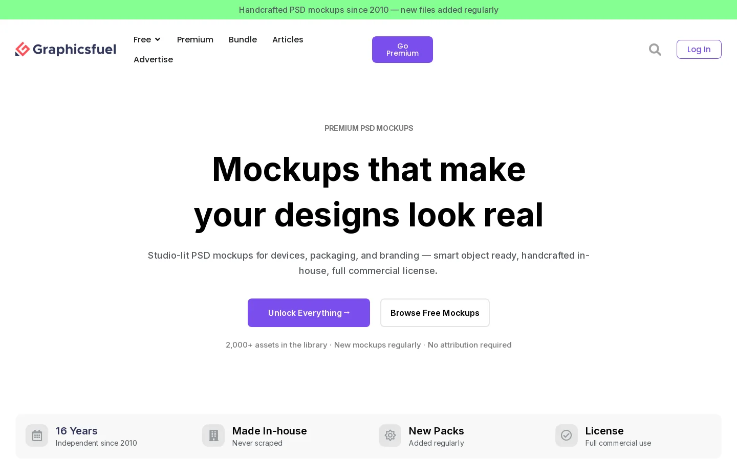 GraphicsFuel Homepage screenshot