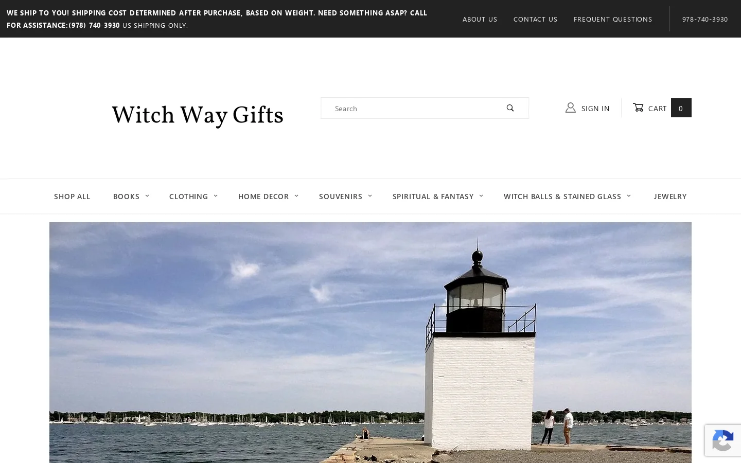 Witch Way Gifts Homepage screenshot